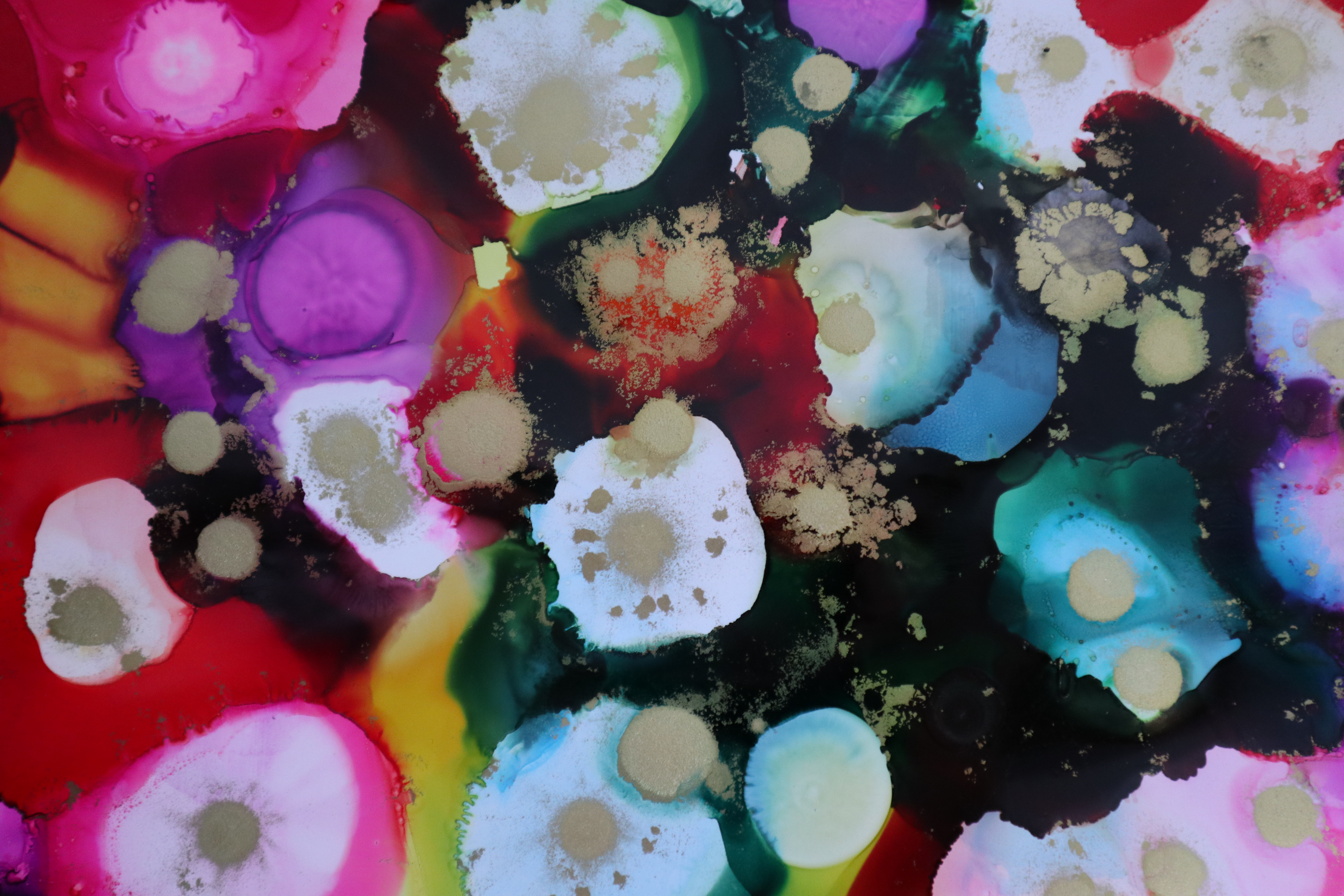 abstract, divorces, multicolored, motley, spray, paint, watercolor 4K, Ultra HD