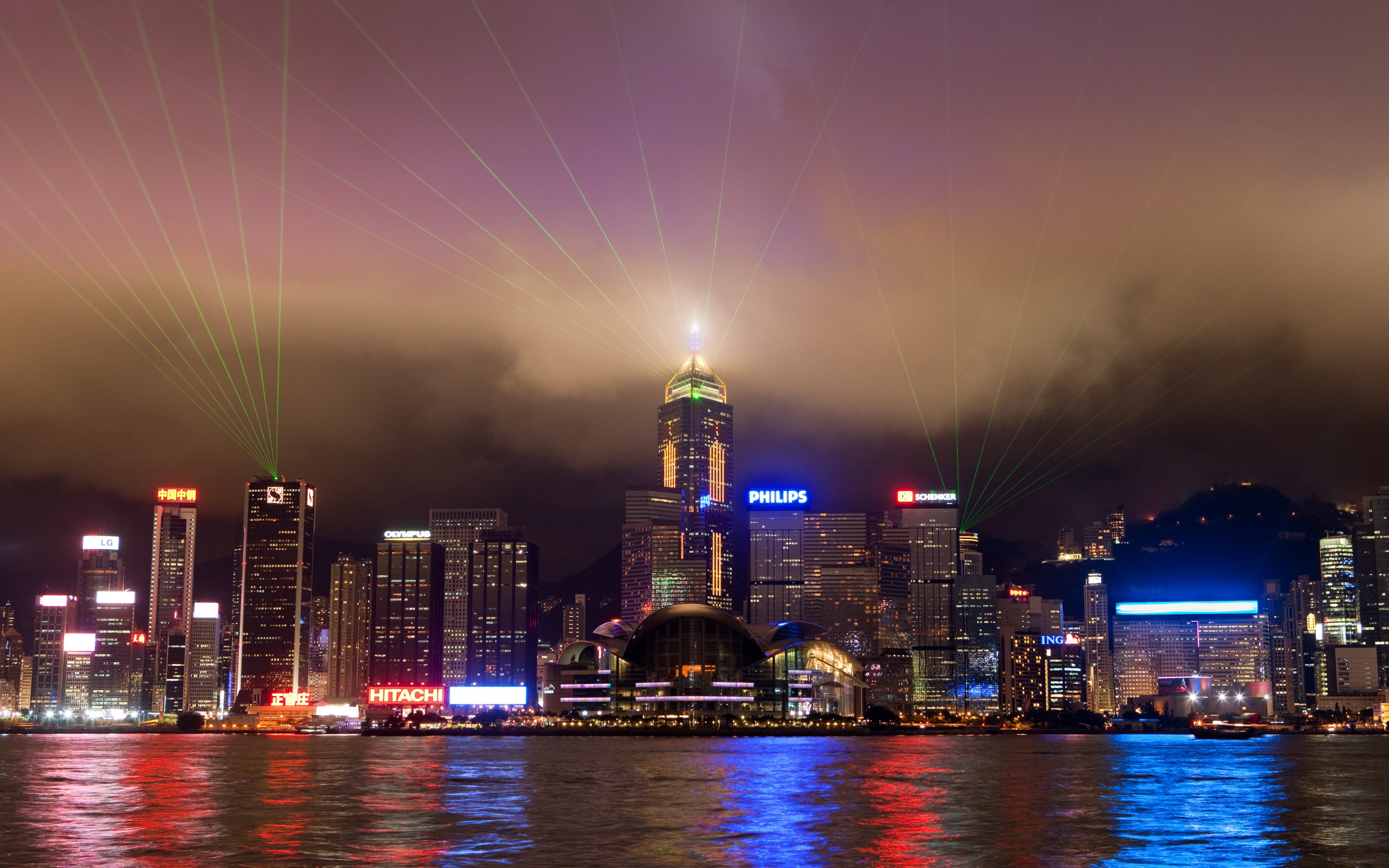 Скачать обои бесплатно Города, Город, Гонконг, Сделано Человеком, Кита́й картинка на рабочий стол ПК