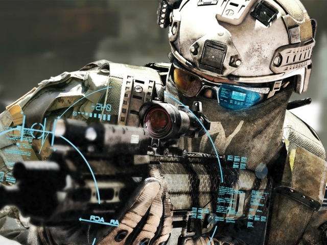 Скачать картинку Видеоигры, Tom Clancy's Ghost Recon: Солдат Будущего в телефон бесплатно.