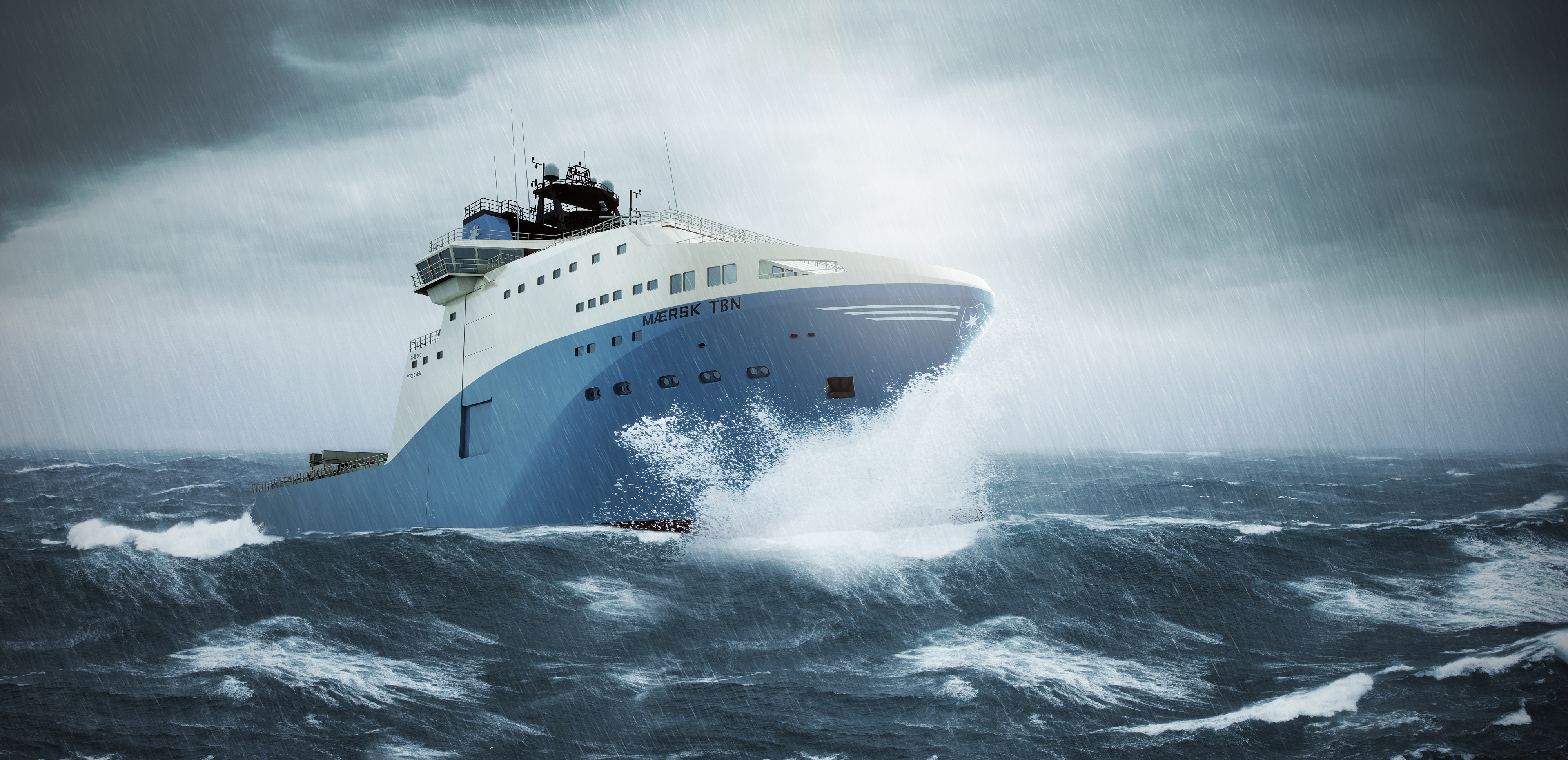 vehicles, ship, mærsk tbn, offshore support vessel, sea