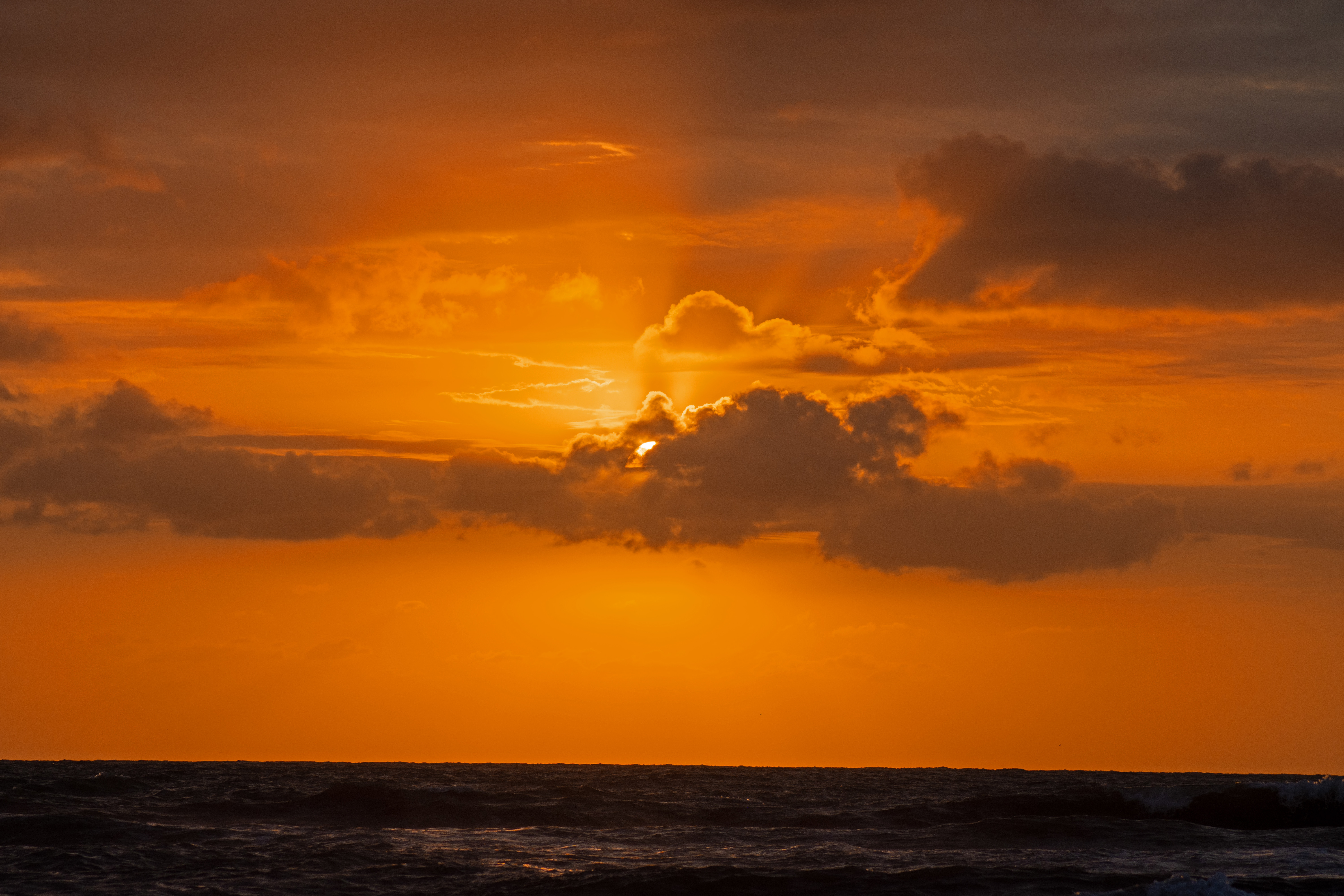 Free download wallpaper Sky, Nature, Clouds, Horizon, Sunset, Sea on your PC desktop