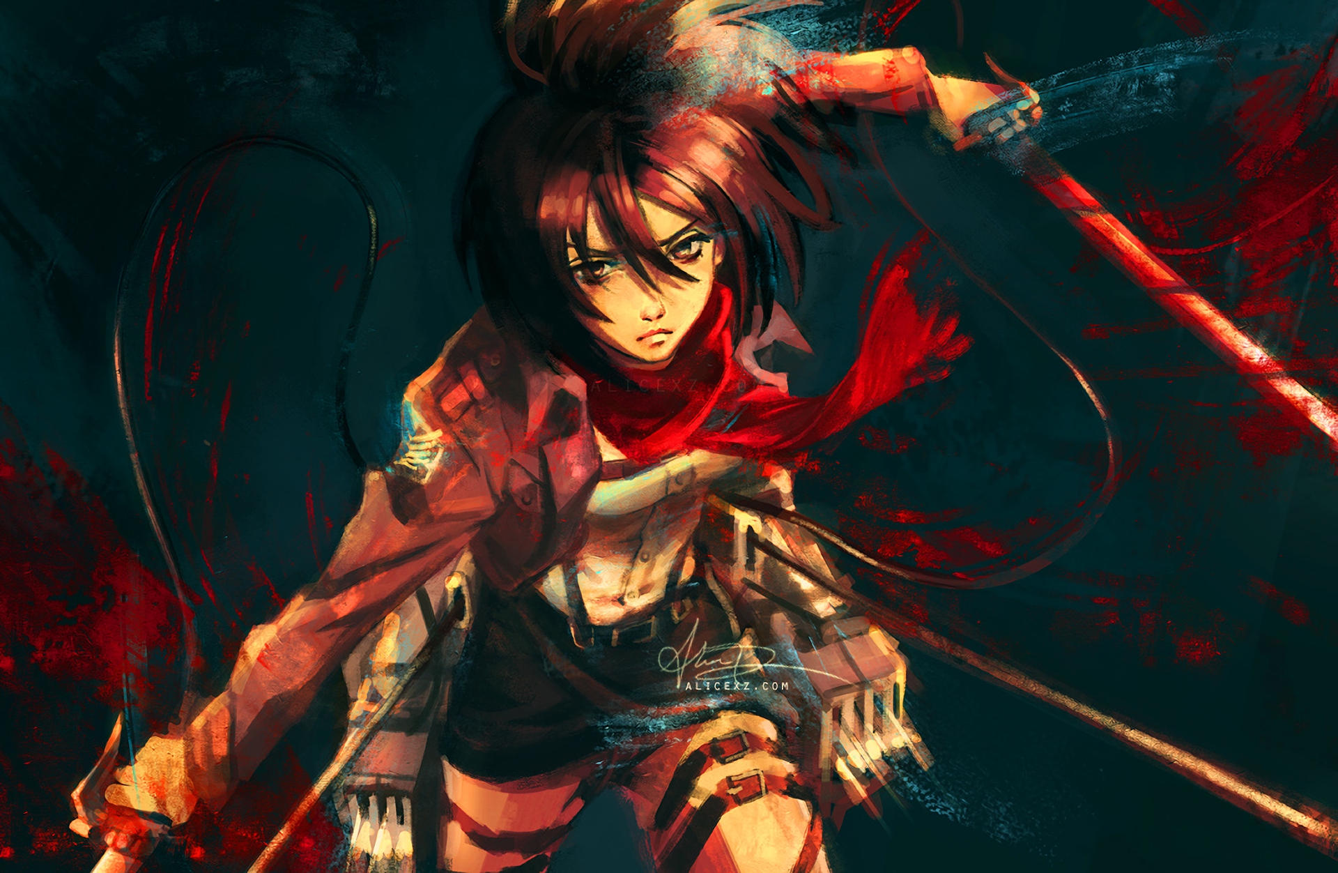 Free download wallpaper Anime, Mikasa Ackerman, Shingeki No Kyojin, Attack On Titan on your PC desktop