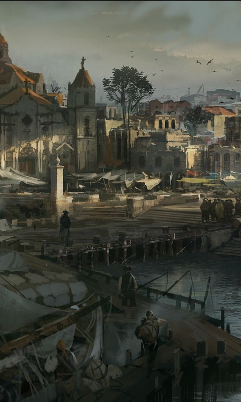 Скачать картинку Видеоигры, Кредо Ассасина, Assassin's Creed Iv: Чёрный Флаг в телефон бесплатно.