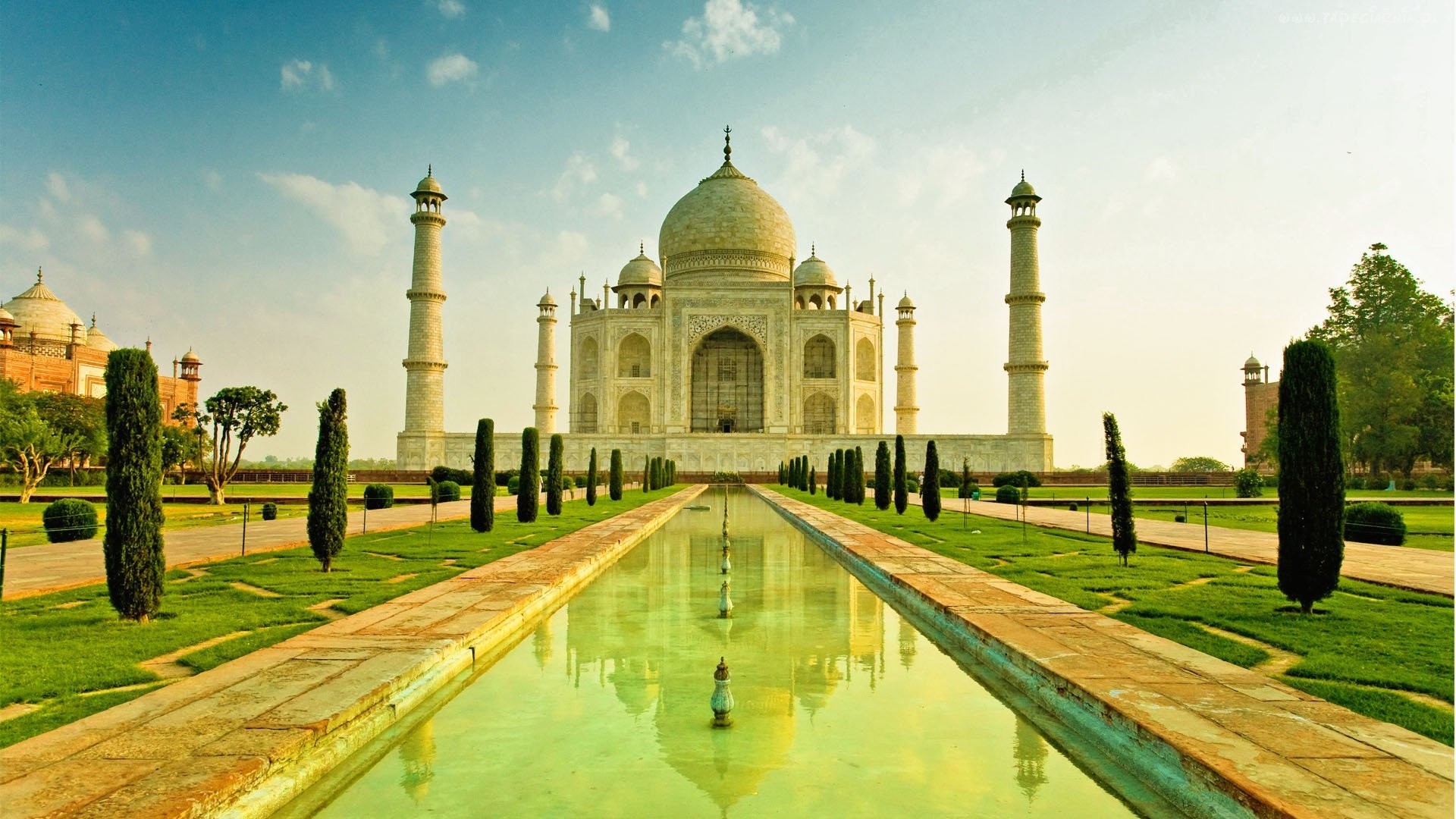 Популярные заставки и фоны Тадж Махал (Taj Mahal) на компьютер