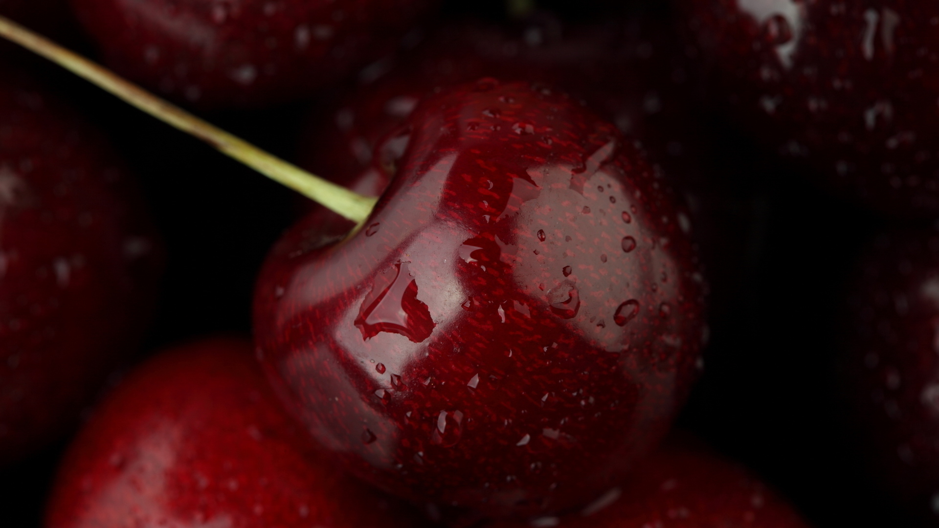 vertical wallpaper red, fruits, sweet cherry, food