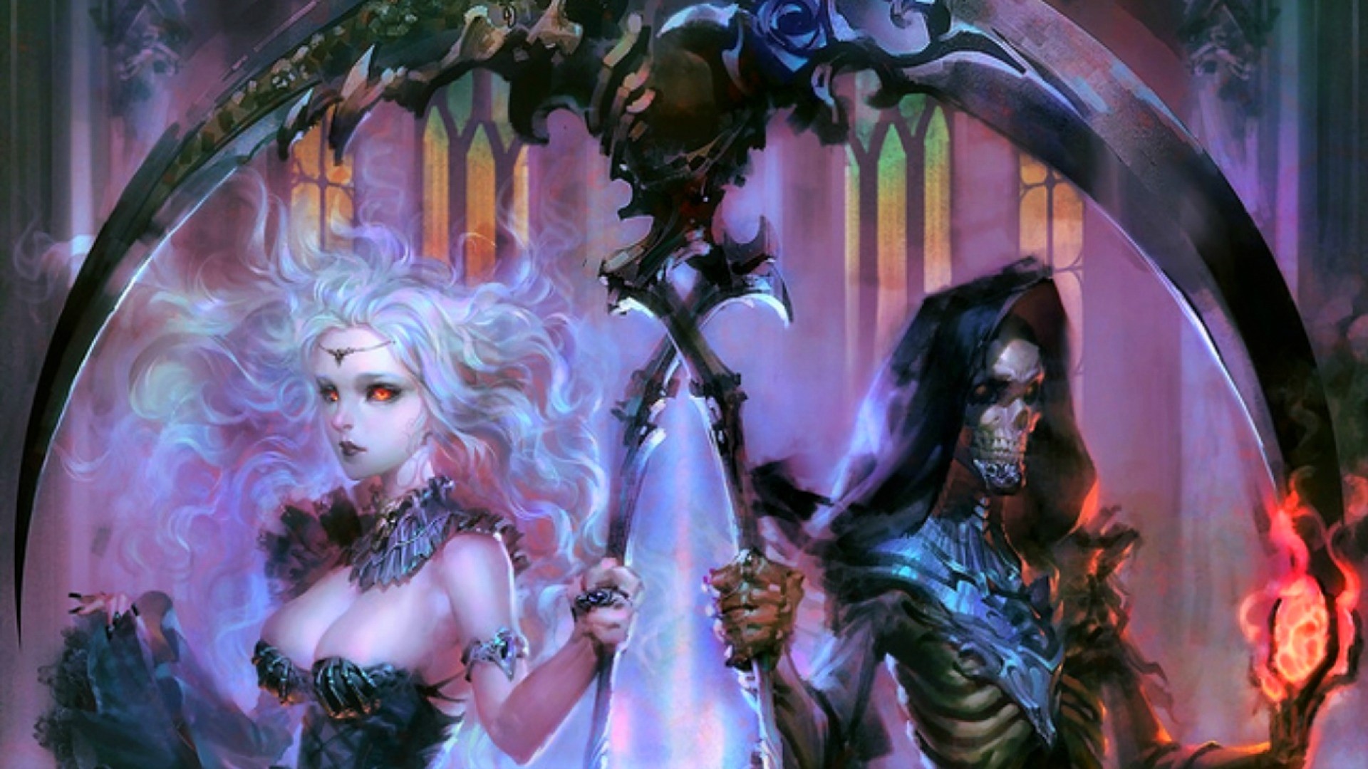 Free download wallpaper Fantasy, Gothic, Wedding, Dark on your PC desktop