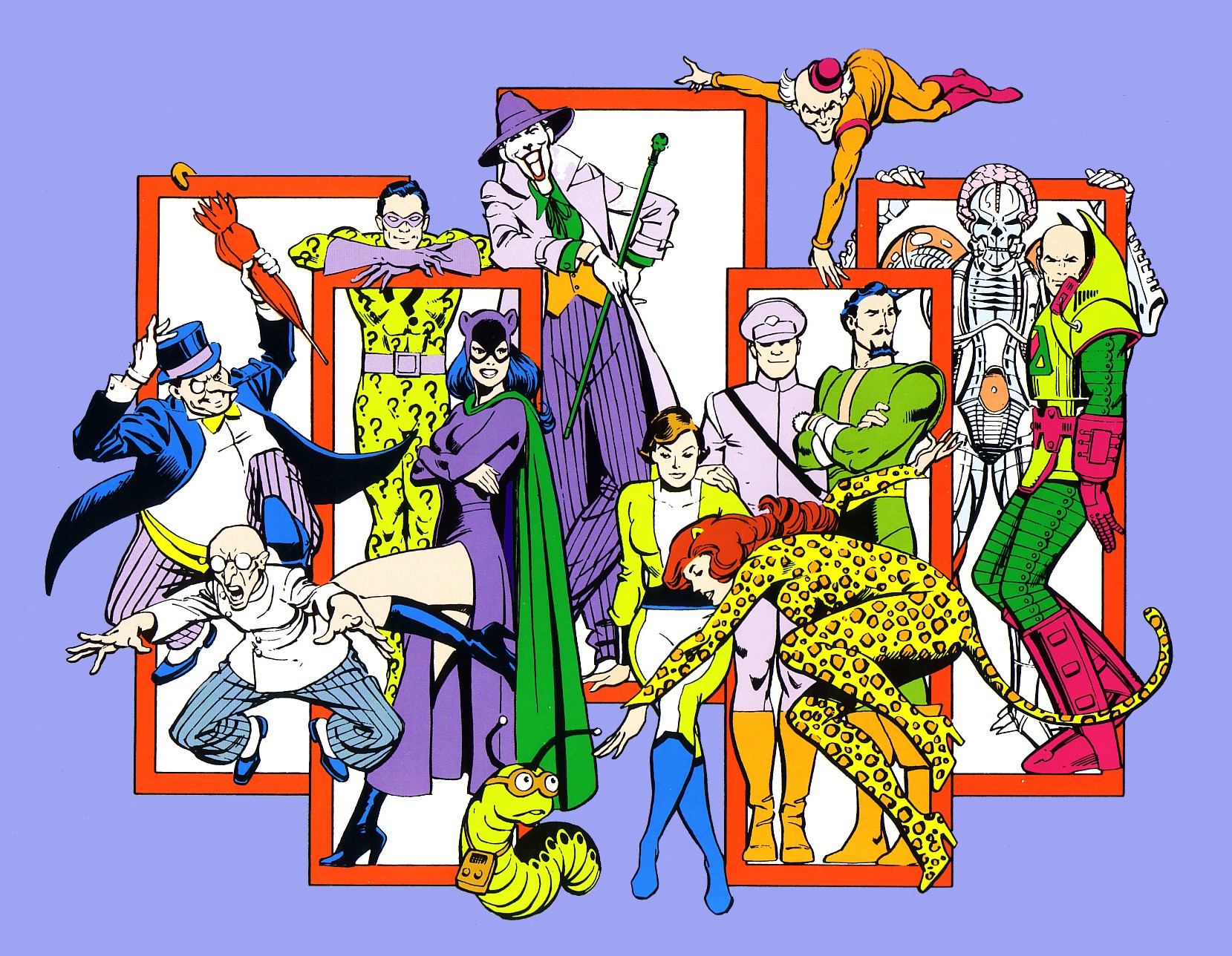 702190 télécharger l'image bande dessinées, bandes dessinées dc, catwoman, guépard (dc comics), joker, pingouin (dc comics), riddler (dc comics) - fonds d'écran et économiseurs d'écran gratuits