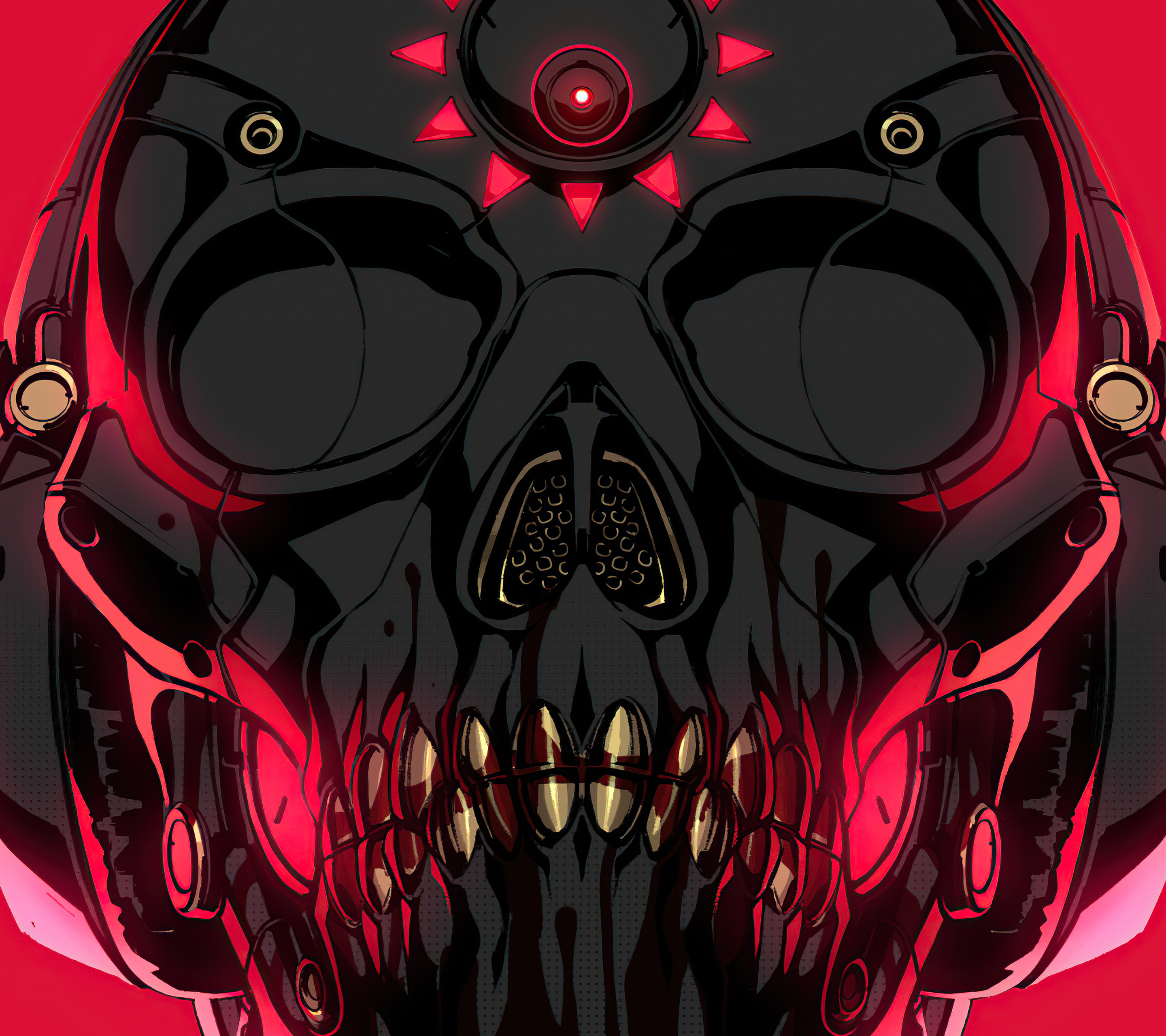 Download mobile wallpaper Dark, Skull for free.