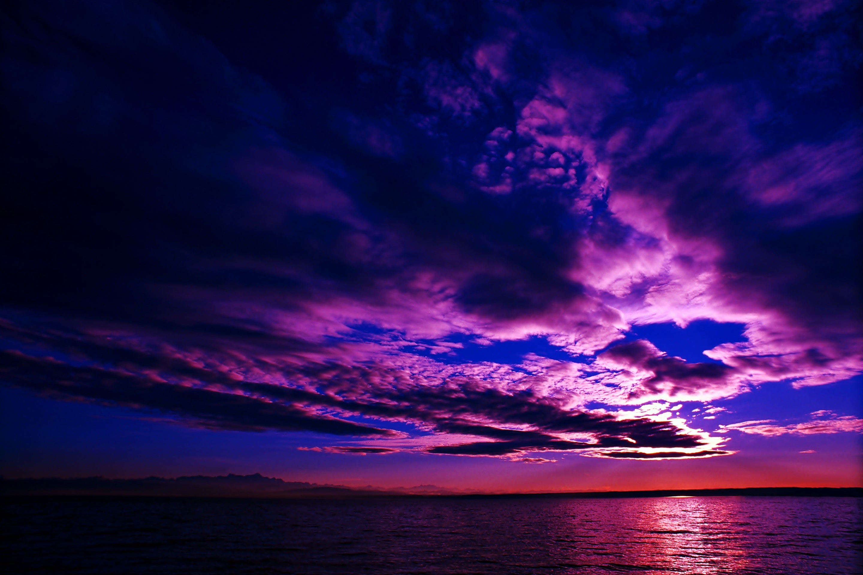 Laden Sie das Horizont, Ozean, Wolke, Meer, Himmel, Sonnenuntergang, Erde/natur-Bild kostenlos auf Ihren PC-Desktop herunter