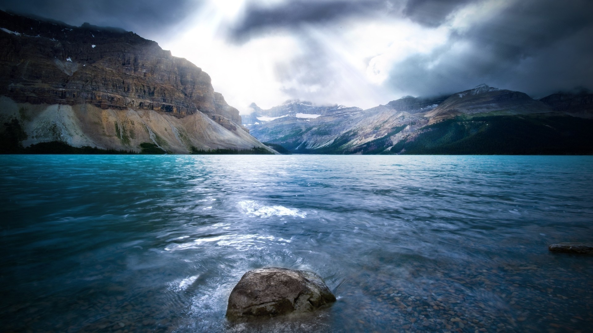 PCデスクトップに水, 湖, カナダ, 地球, アルバータ州, バンフ国立公園, クラウド画像を無料でダウンロード