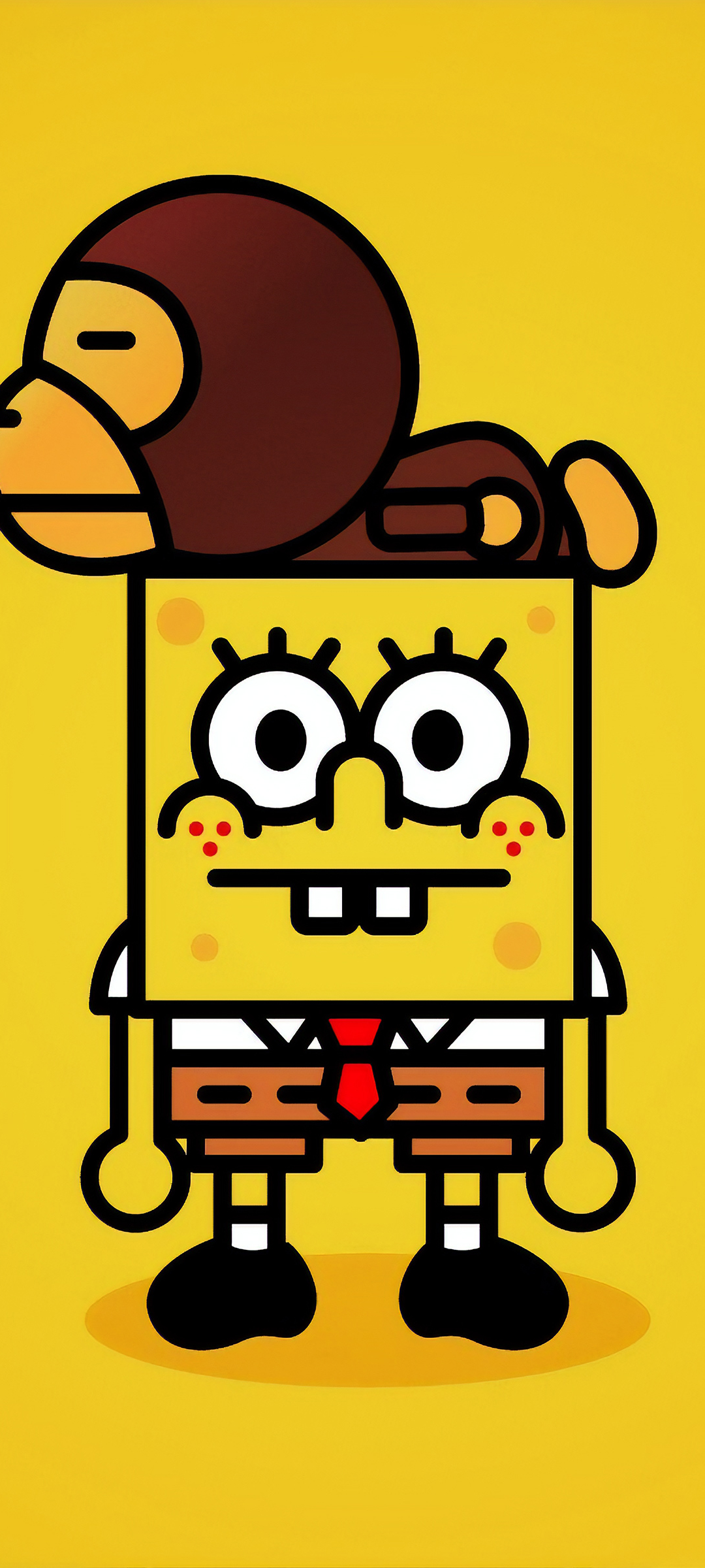 Descarga gratuita de fondo de pantalla para móvil de Bob Esponja, Minimalista, Series De Televisión.