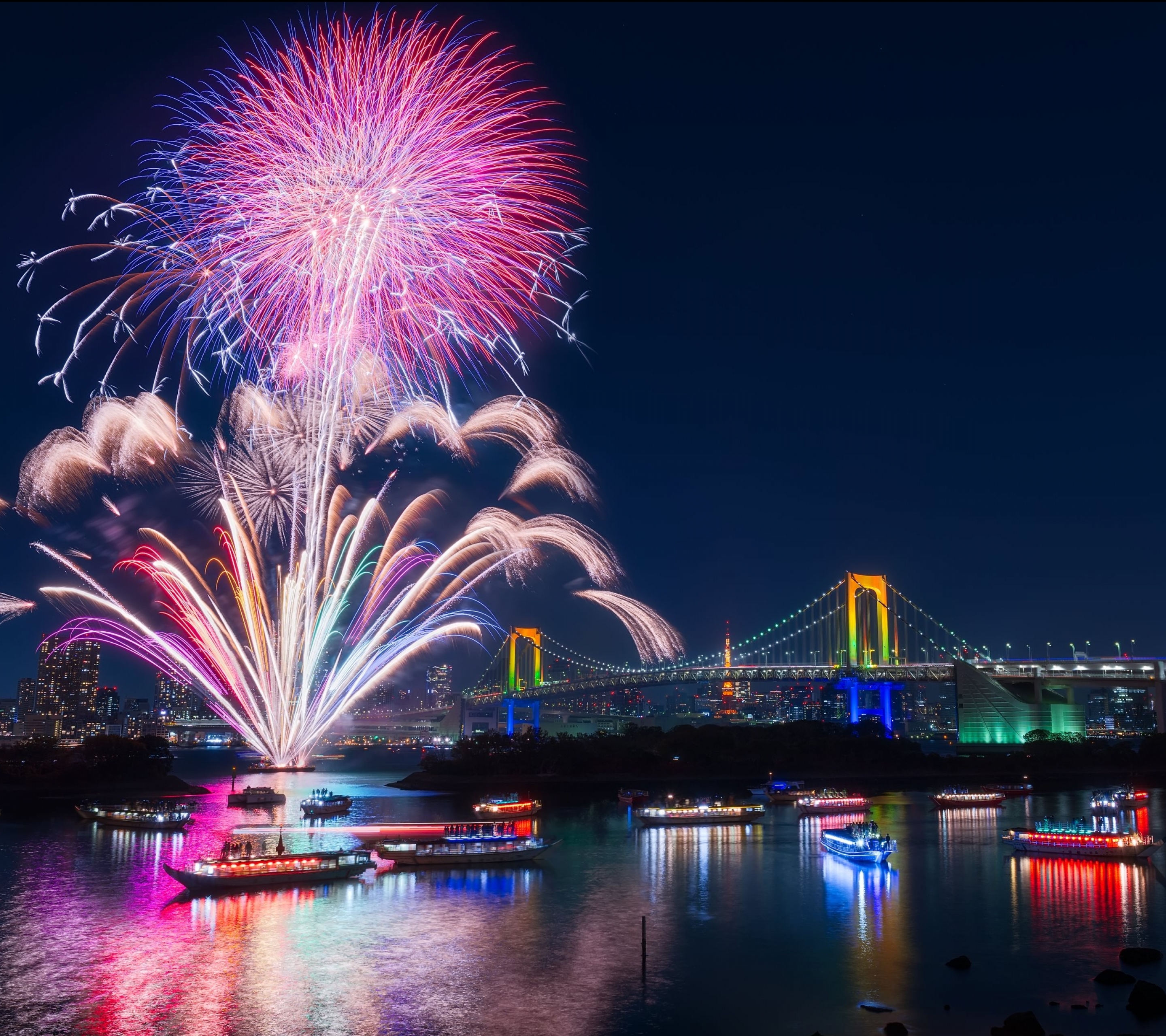 Free download wallpaper Night, Fireworks, Photography on your PC desktop