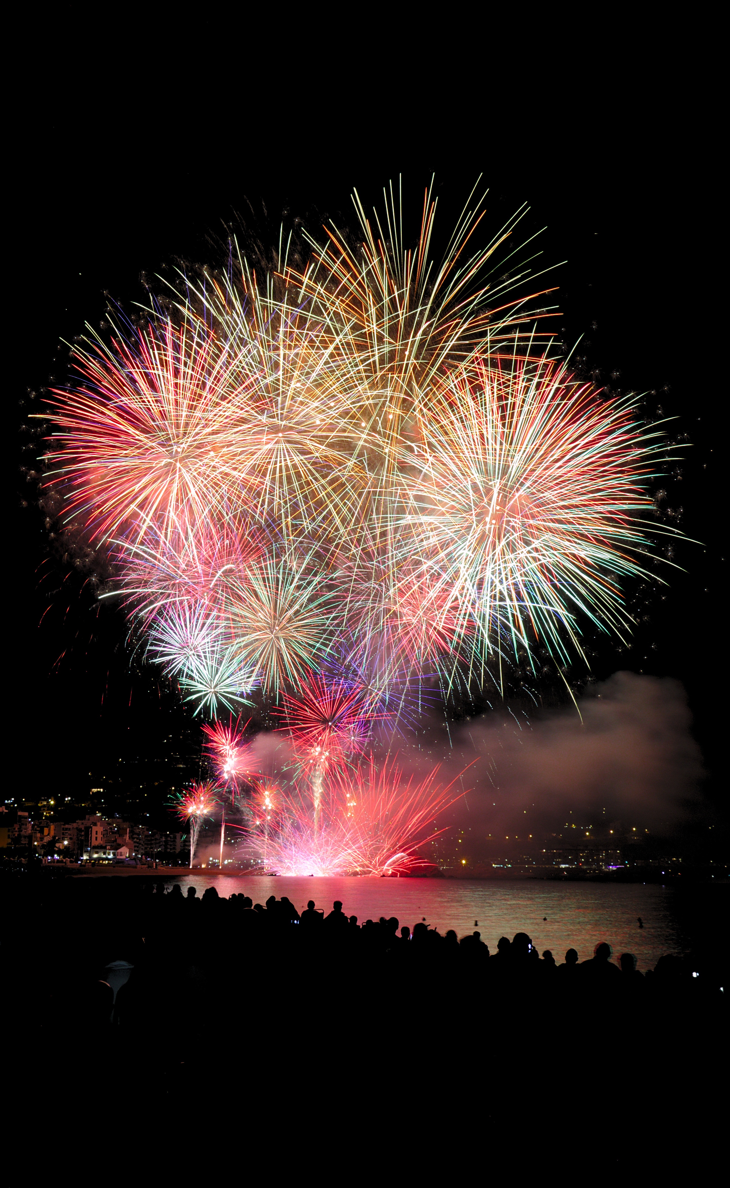 salute, holidays, sparks, fireworks, firework, celebration, spectacle Full HD