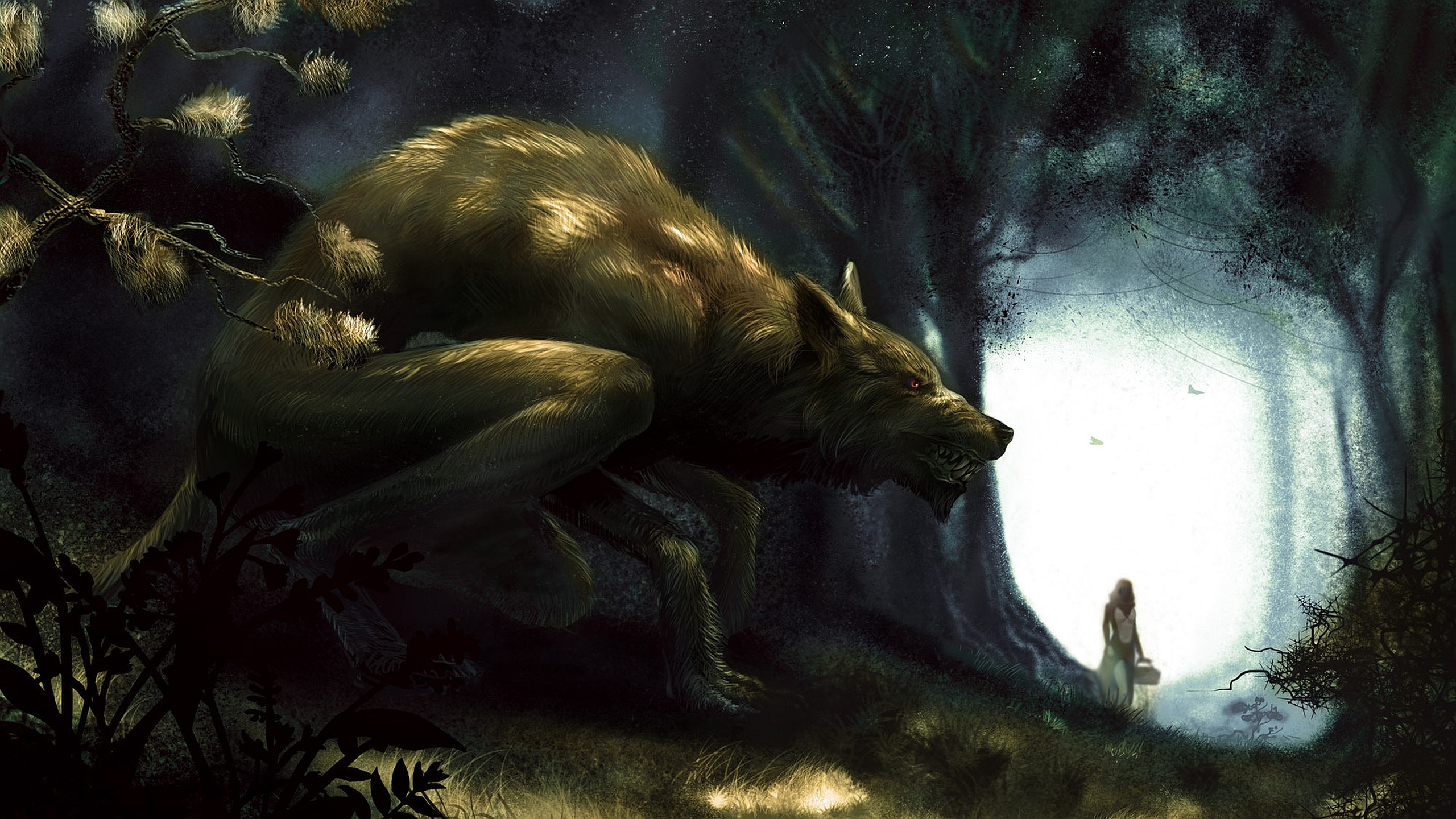 Download mobile wallpaper Dark, Werewolf for free.