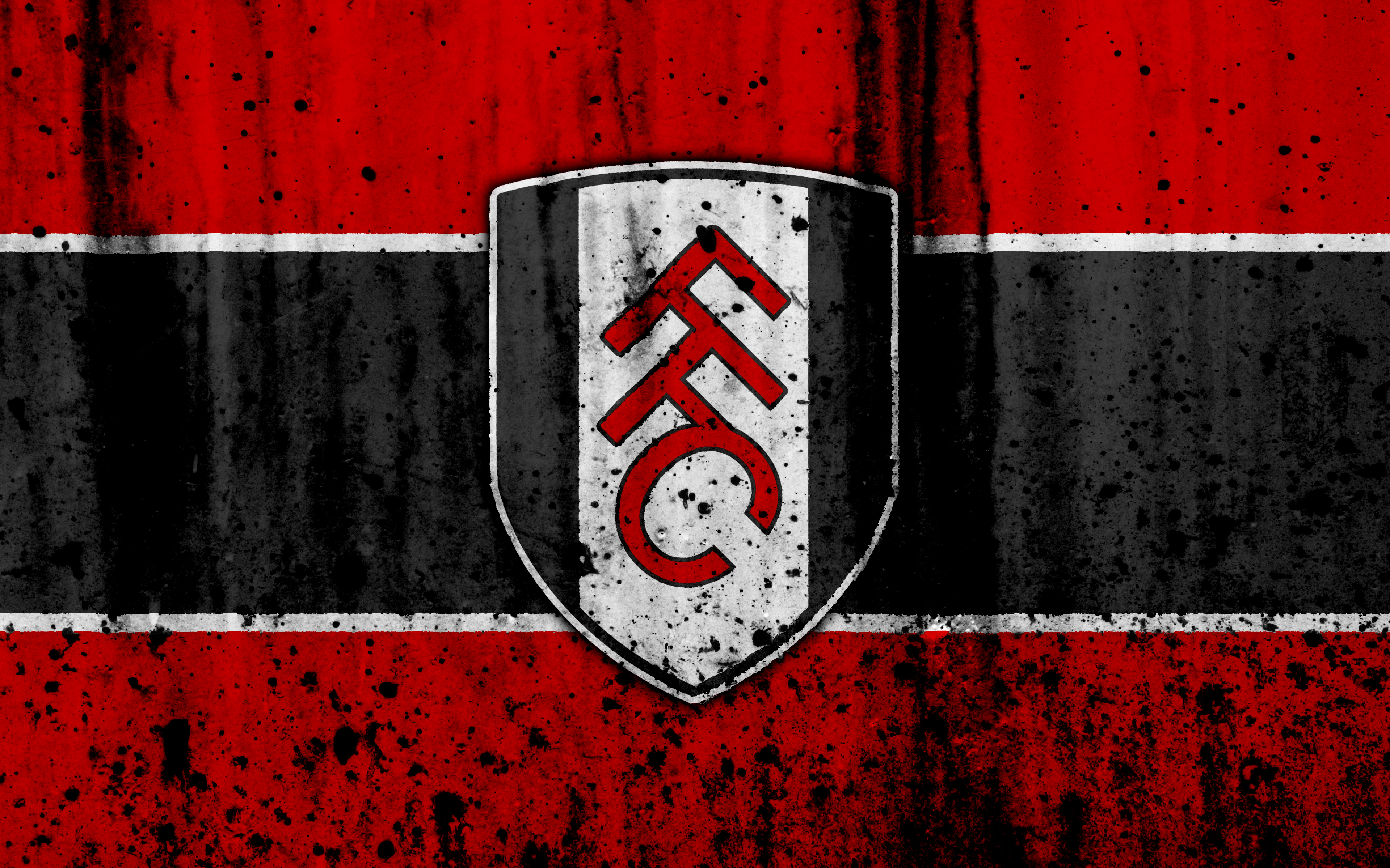 Téléchargez des papiers peints mobile Logo, Des Sports, Emblème, Football, Fulham Fc gratuitement.