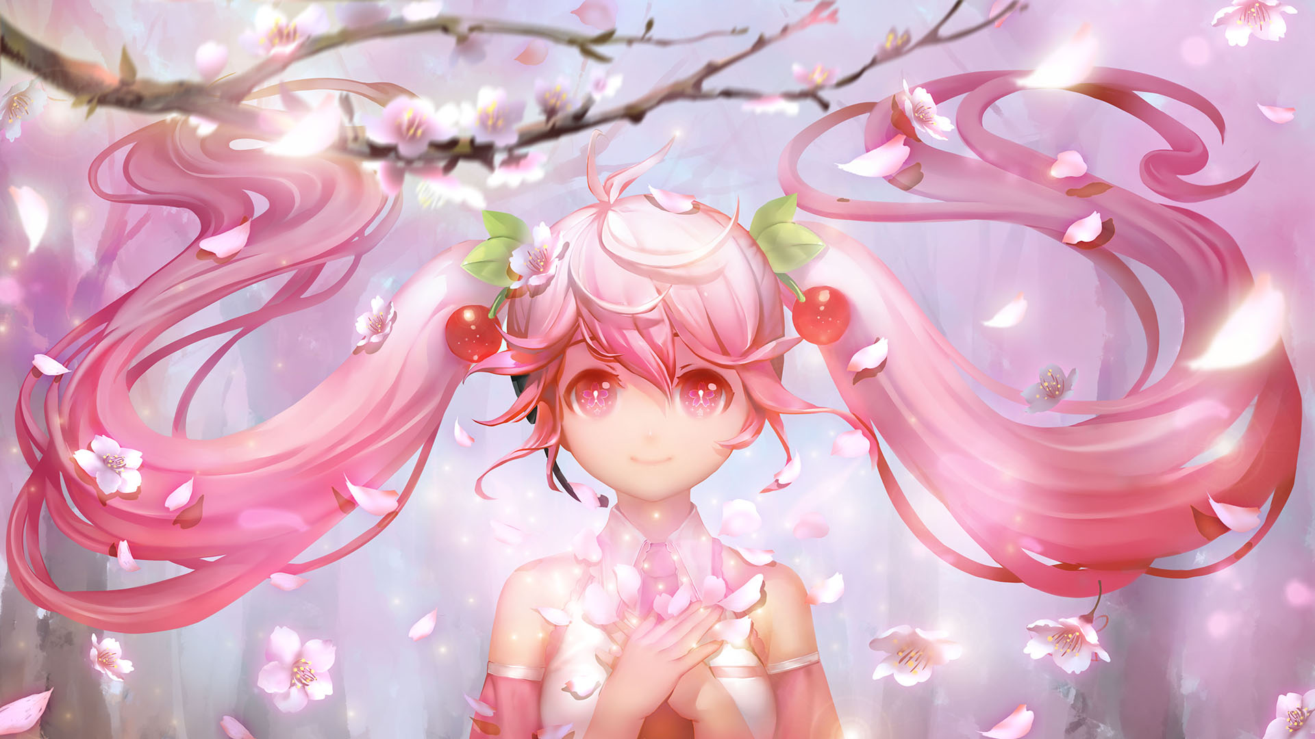 PCデスクトップにボーカロイド, アニメ, 桜ミク画像を無料でダウンロード