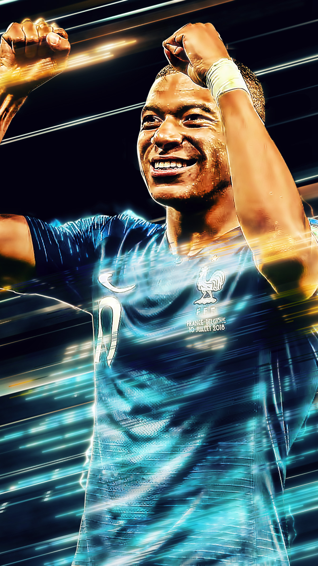 Download mobile wallpaper Sports, Soccer, French, Kylian Mbappé for free.