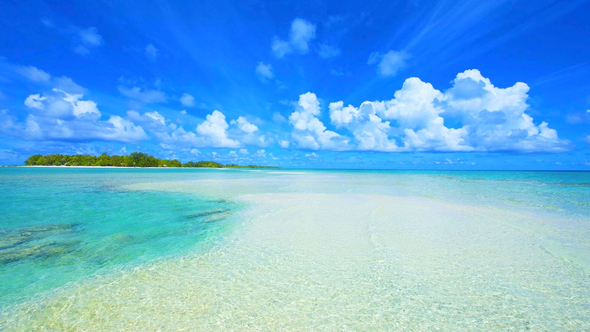 Free download wallpaper Sea, Sand, Ocean, Earth, Island, Tropical, Cloud on your PC desktop