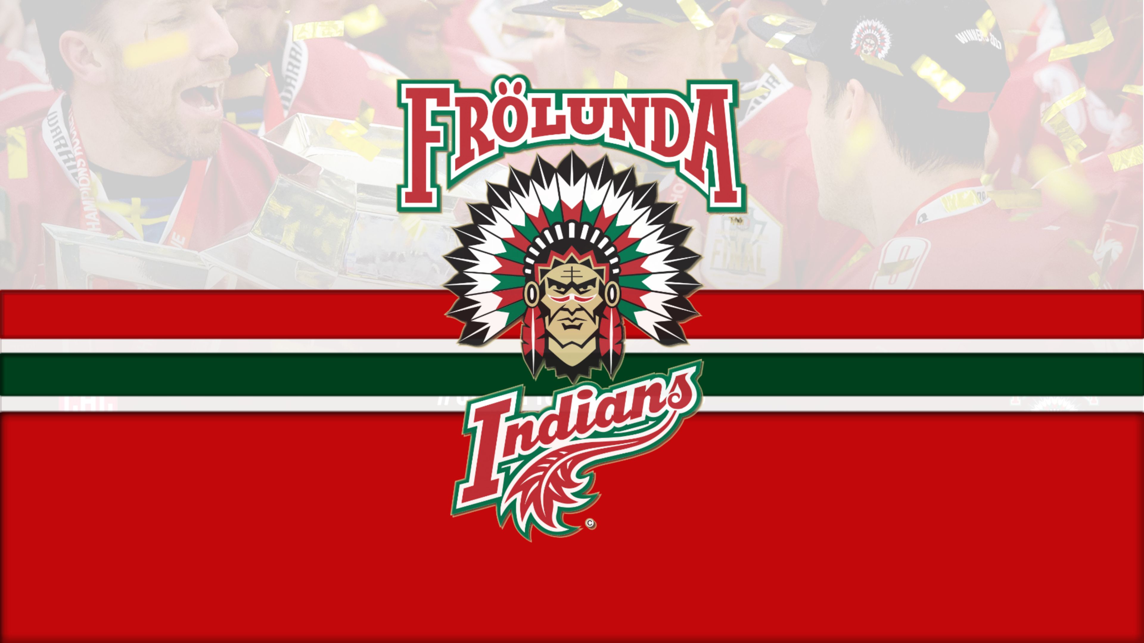 Laden Sie Frölunda Indianer HD-Desktop-Hintergründe herunter