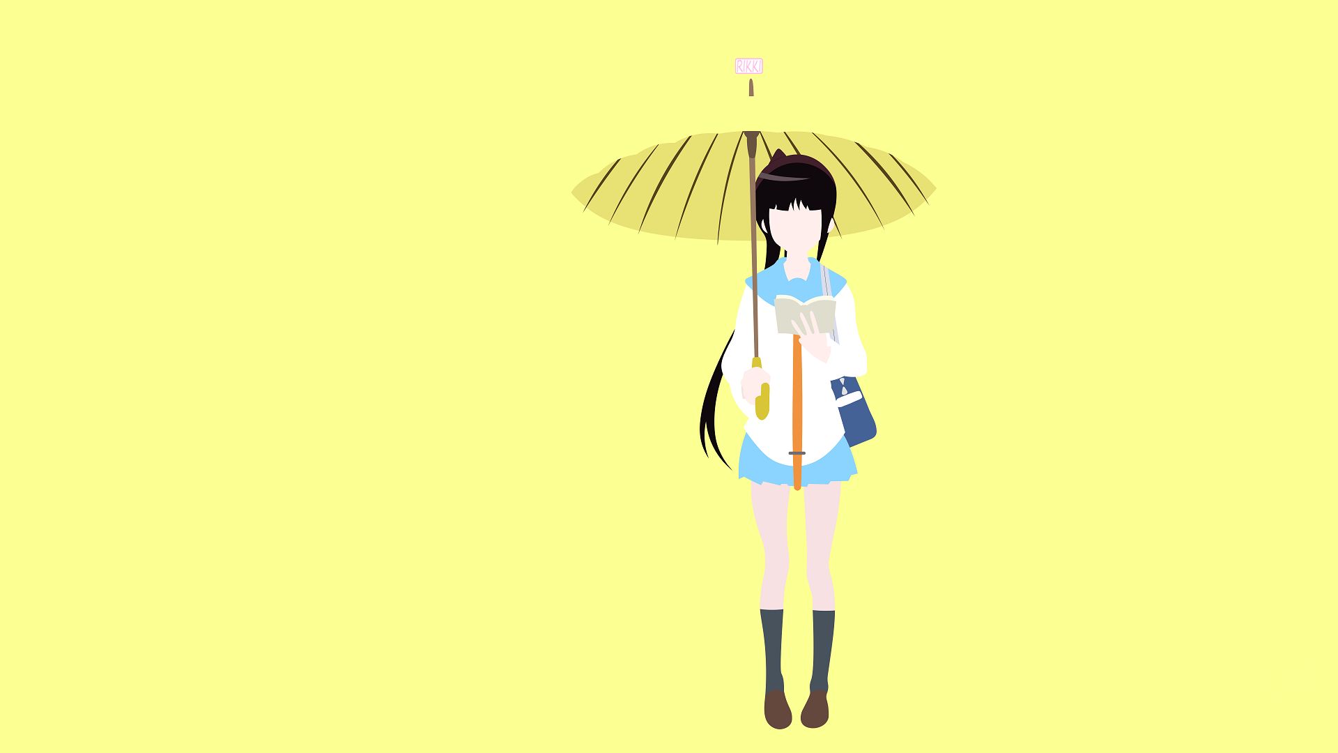 973406 descargar fondo de pantalla animado, nisekoi, ruri miyamoto, paraguas: protectores de pantalla e imágenes gratis