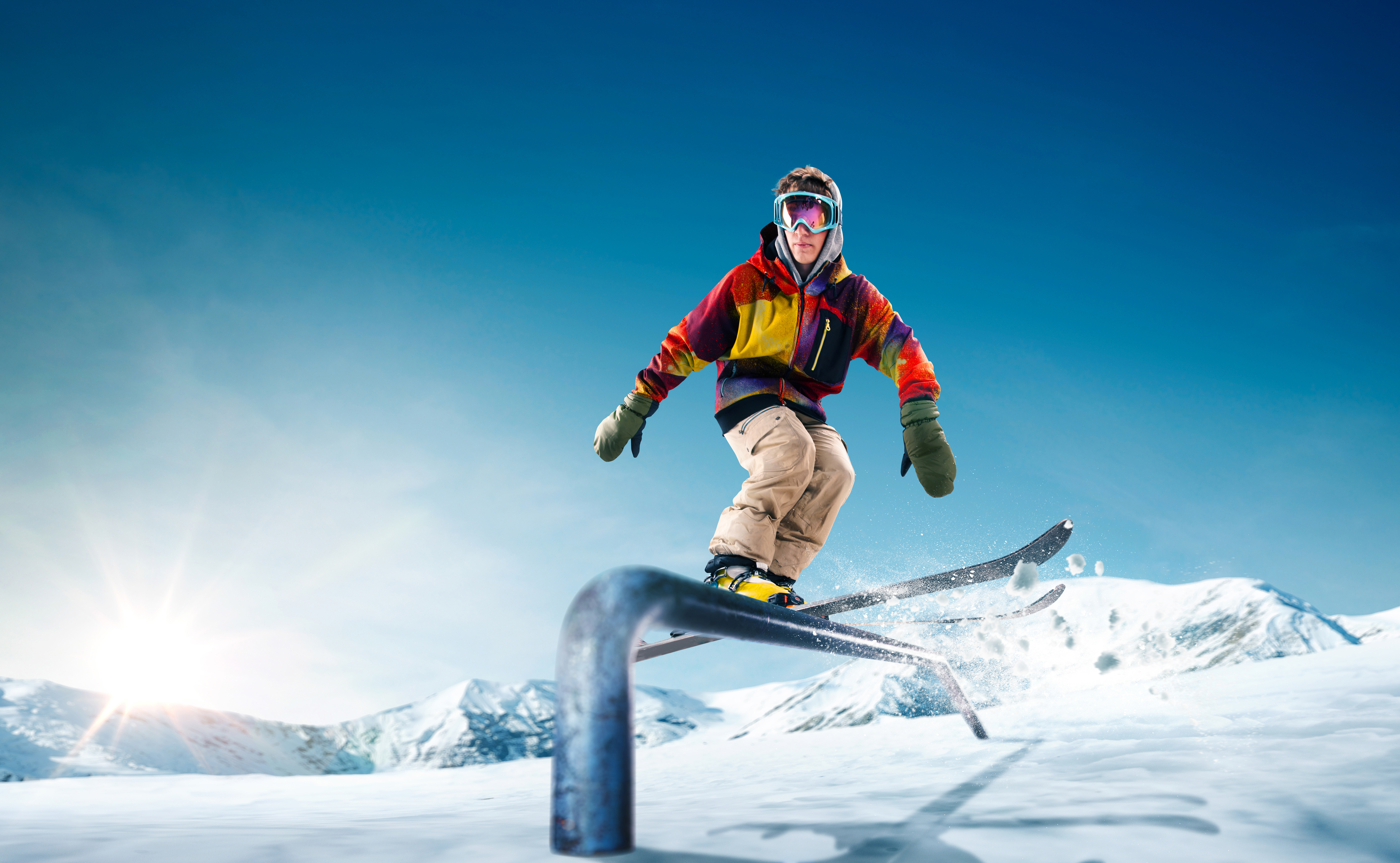 Download mobile wallpaper Sports, Winter, Snow, Skiing for free.