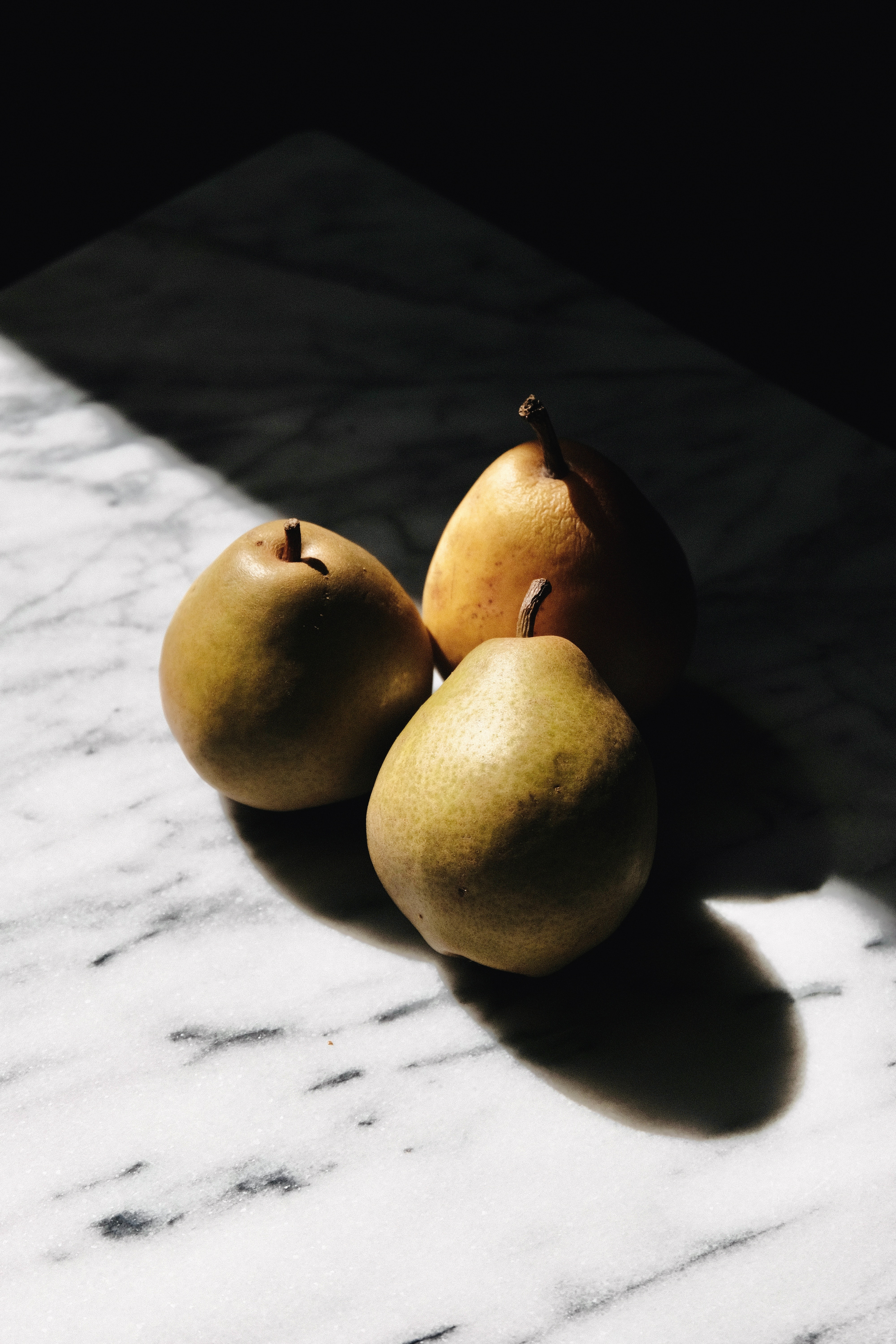 pears, fruits, food, shadow, ripe