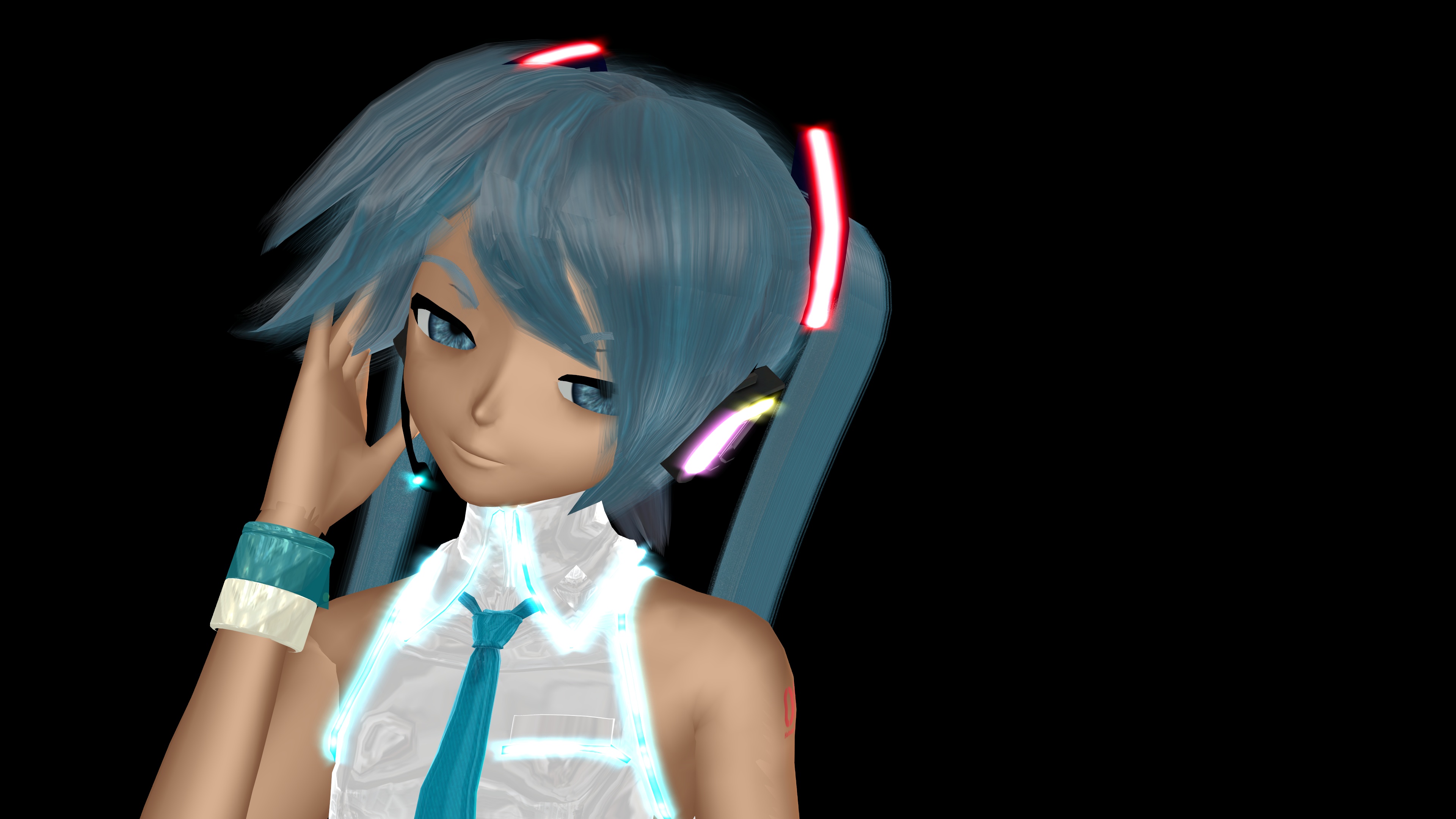 Handy-Wallpaper Vocaloid, Blaue Haare, Hatsune Miku, Animes kostenlos herunterladen.