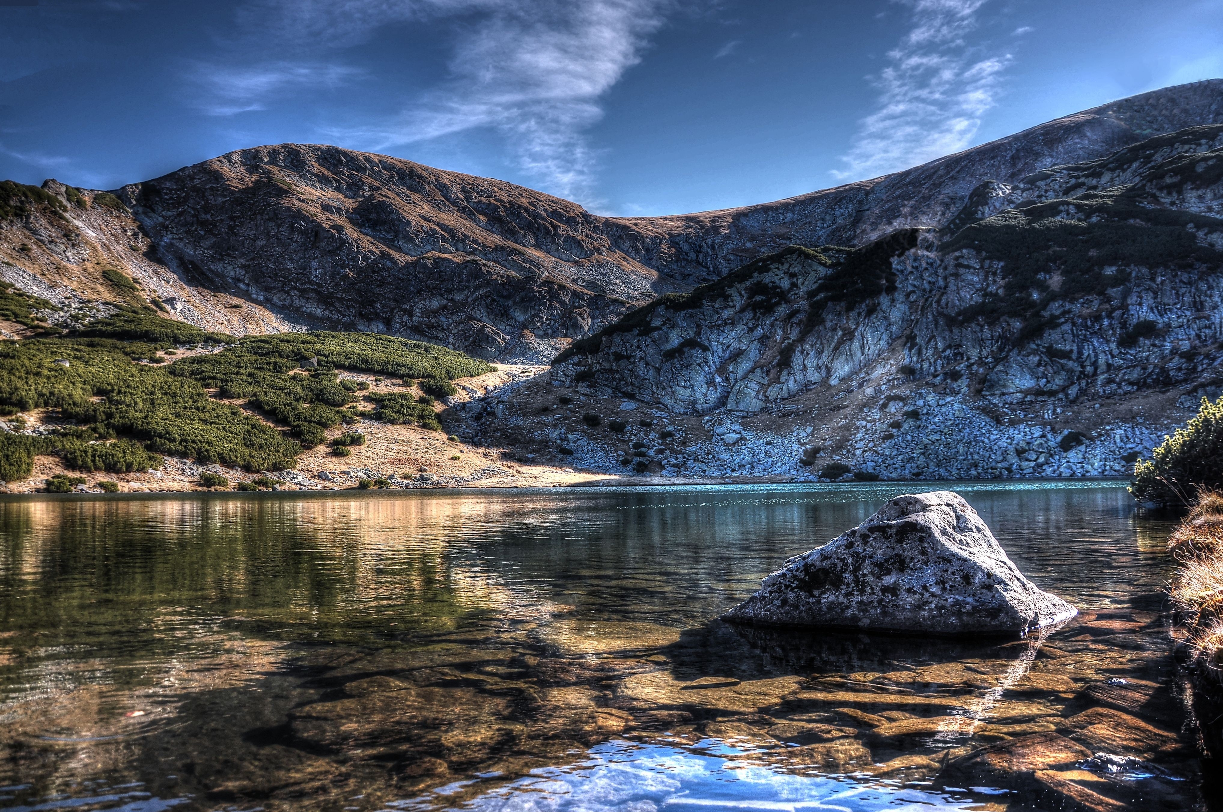 Laden Sie das See, Natur, Sky, Mountains, Landschaft-Bild kostenlos auf Ihren PC-Desktop herunter