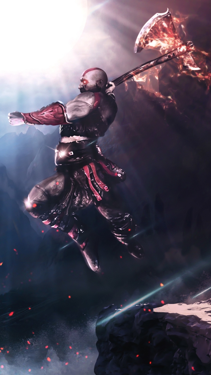 Descarga gratuita de fondo de pantalla para móvil de God Of War, Lucha, Guerrero, Videojuego, Kratos (Dios De La Guerra).