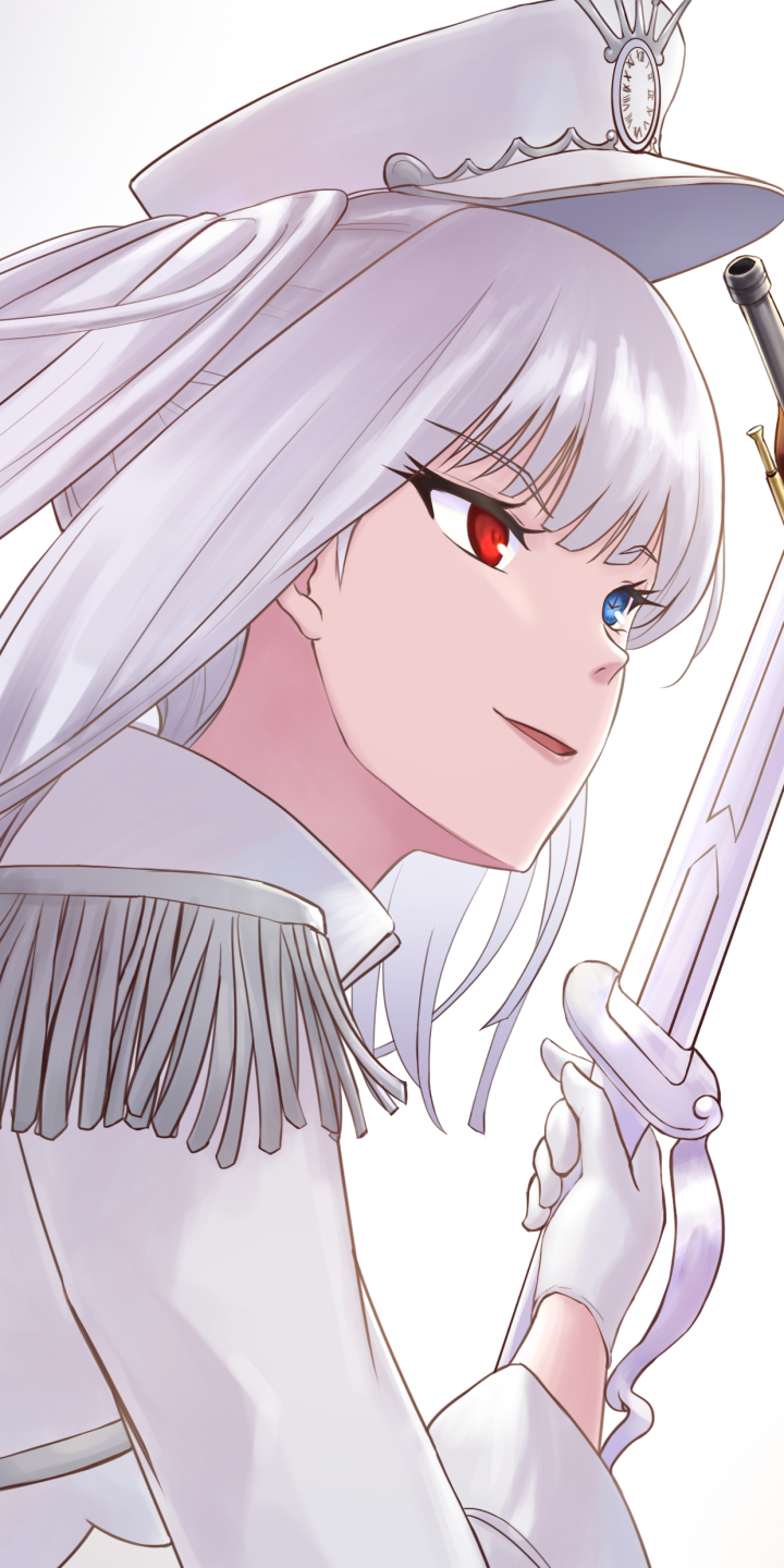 anime, date a bullet, heterochromia, white queen (date a live)