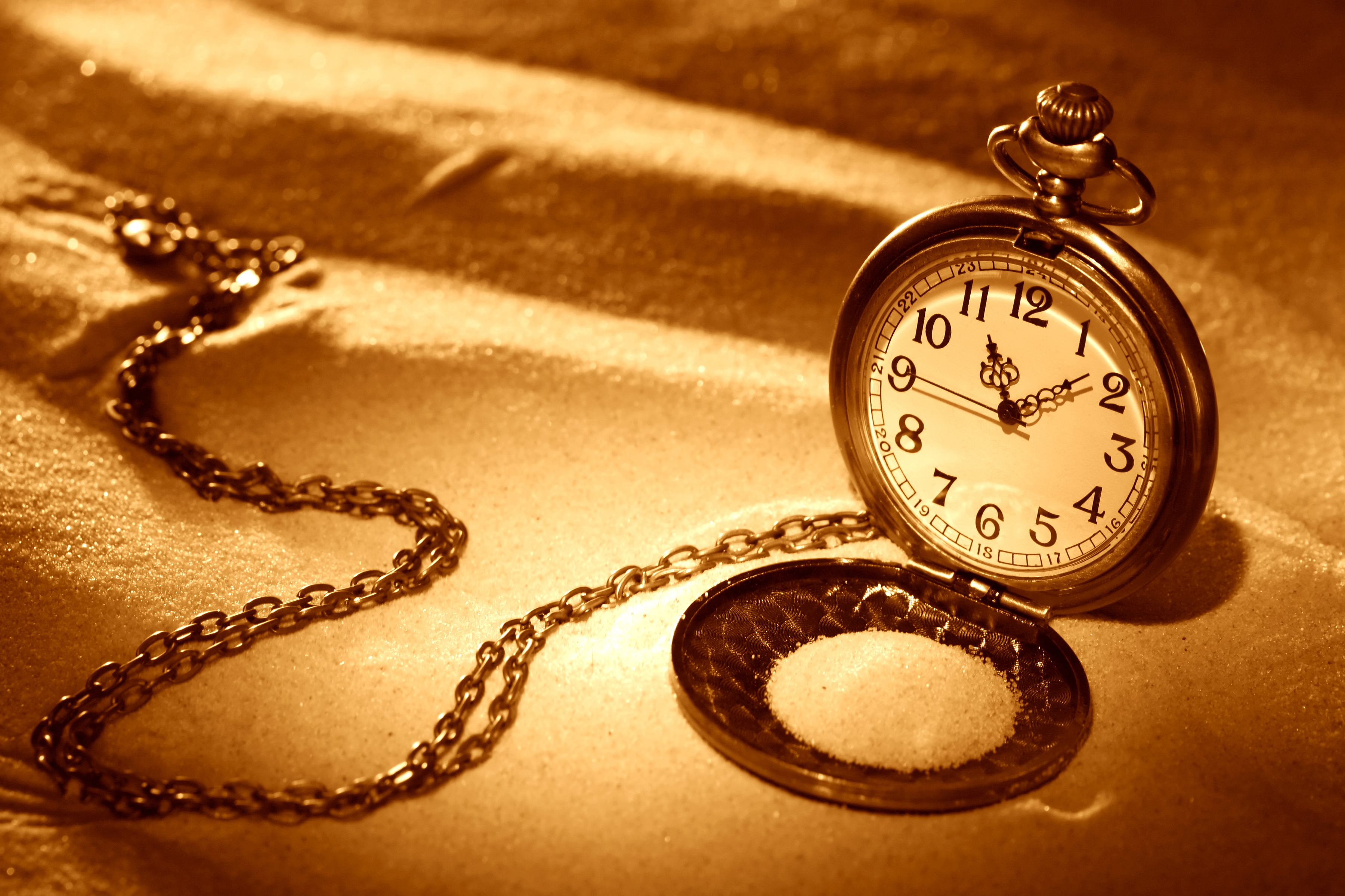 Download mobile wallpaper Sand, Pocket Watch, Watch, Man Made for free.
