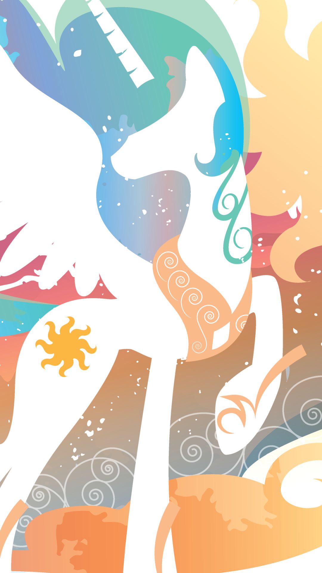 Descarga gratuita de fondo de pantalla para móvil de Mi Pequeño Pony, Minimalista, Series De Televisión, My Little Pony: La Magia De La Amistad, Princesa Celestia.