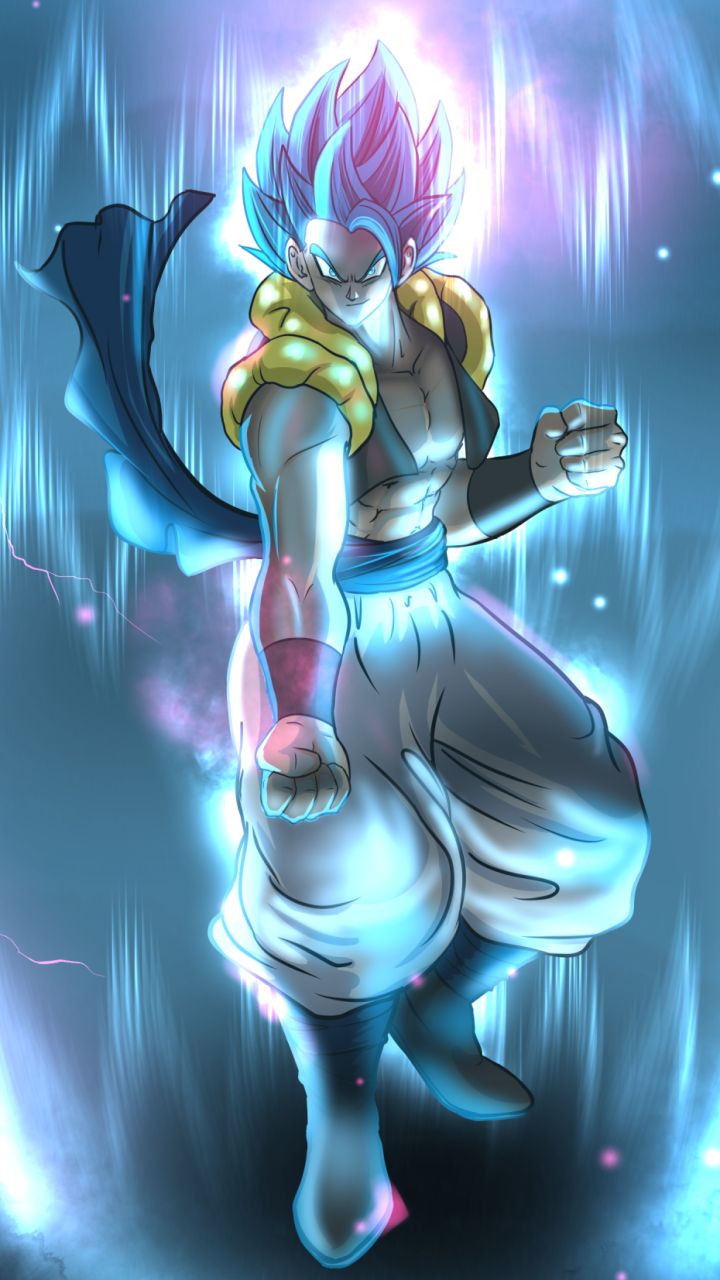 Download mobile wallpaper Anime, Gogeta (Dragon Ball), Super Saiyan Blue, Dragon Ball Super: Broly for free.