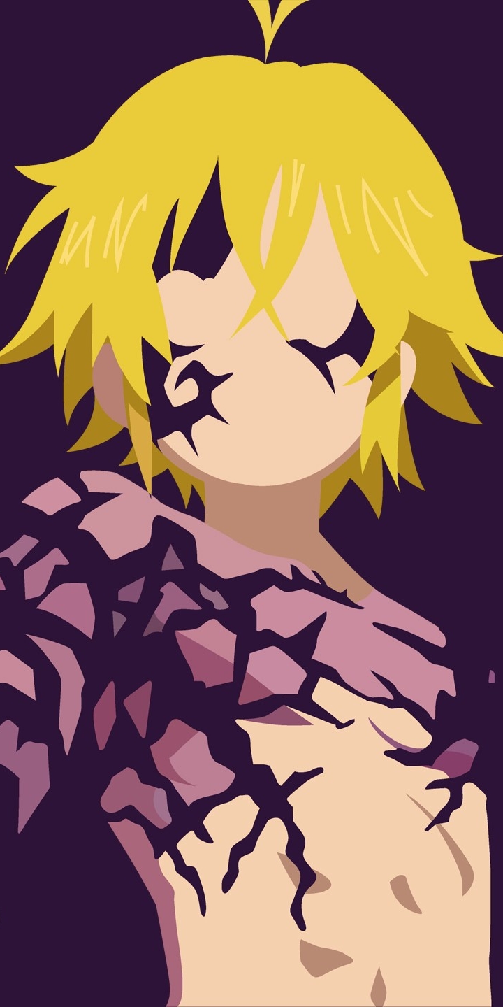 Handy-Wallpaper Tätowierung, Blond, Blondinen, Minimalistisch, Animes, The Seven Deadly Sins, Meliodas (Die Sieben Todsünden) kostenlos herunterladen.