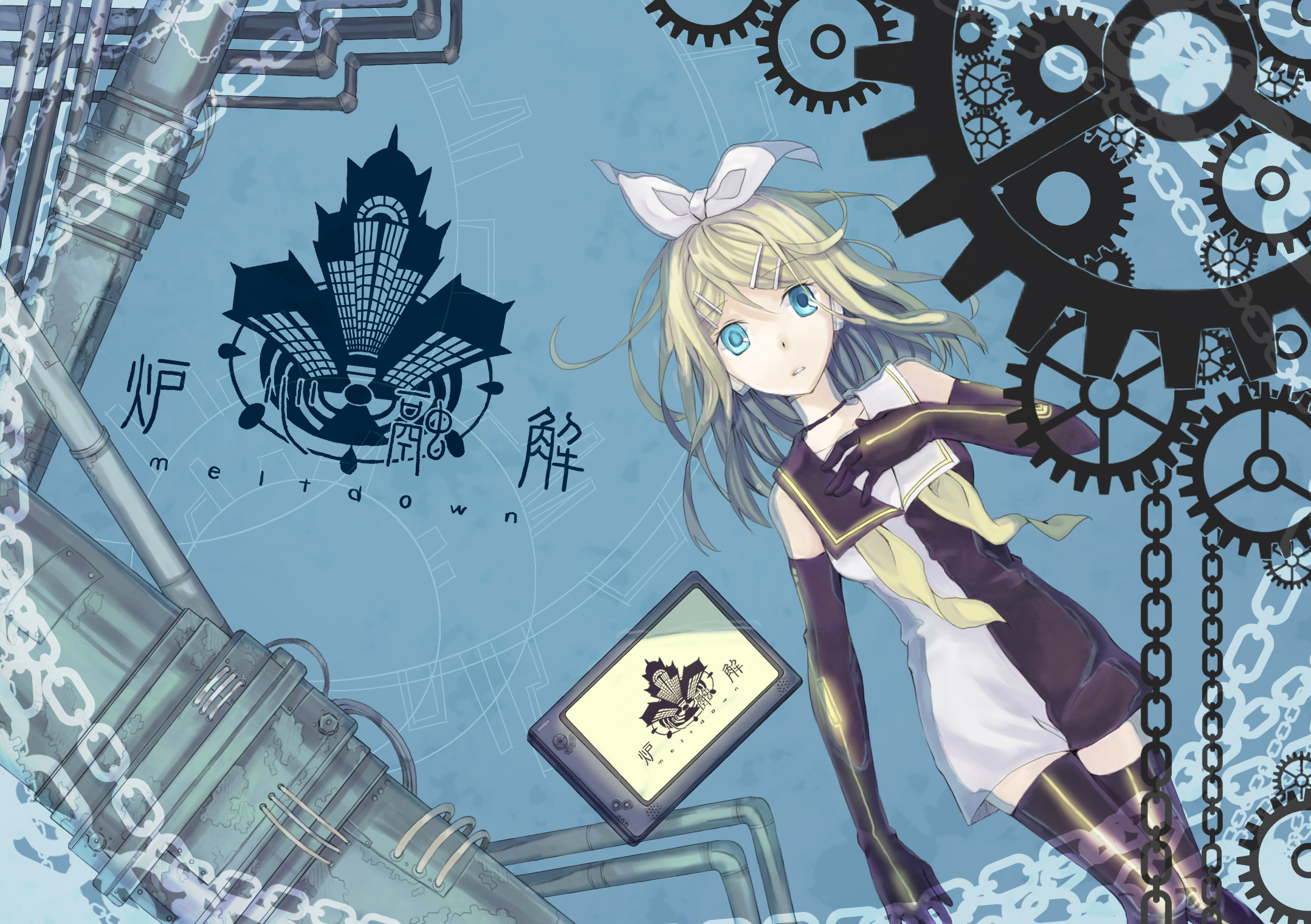 Laden Sie das Vocaloid, Animes, Rin Kagamine-Bild kostenlos auf Ihren PC-Desktop herunter