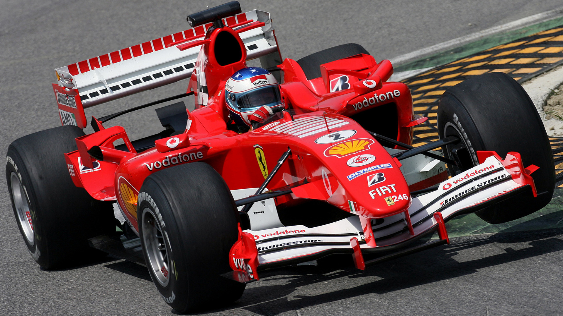 Baixar papel de parede para celular de Ferrari, Fórmula 1, Carro, Carro De Corrida, Veículos, Ferrari F2005 gratuito.