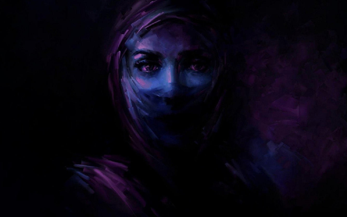 Free download wallpaper Dark, Painting, Eye, Women on your PC desktop