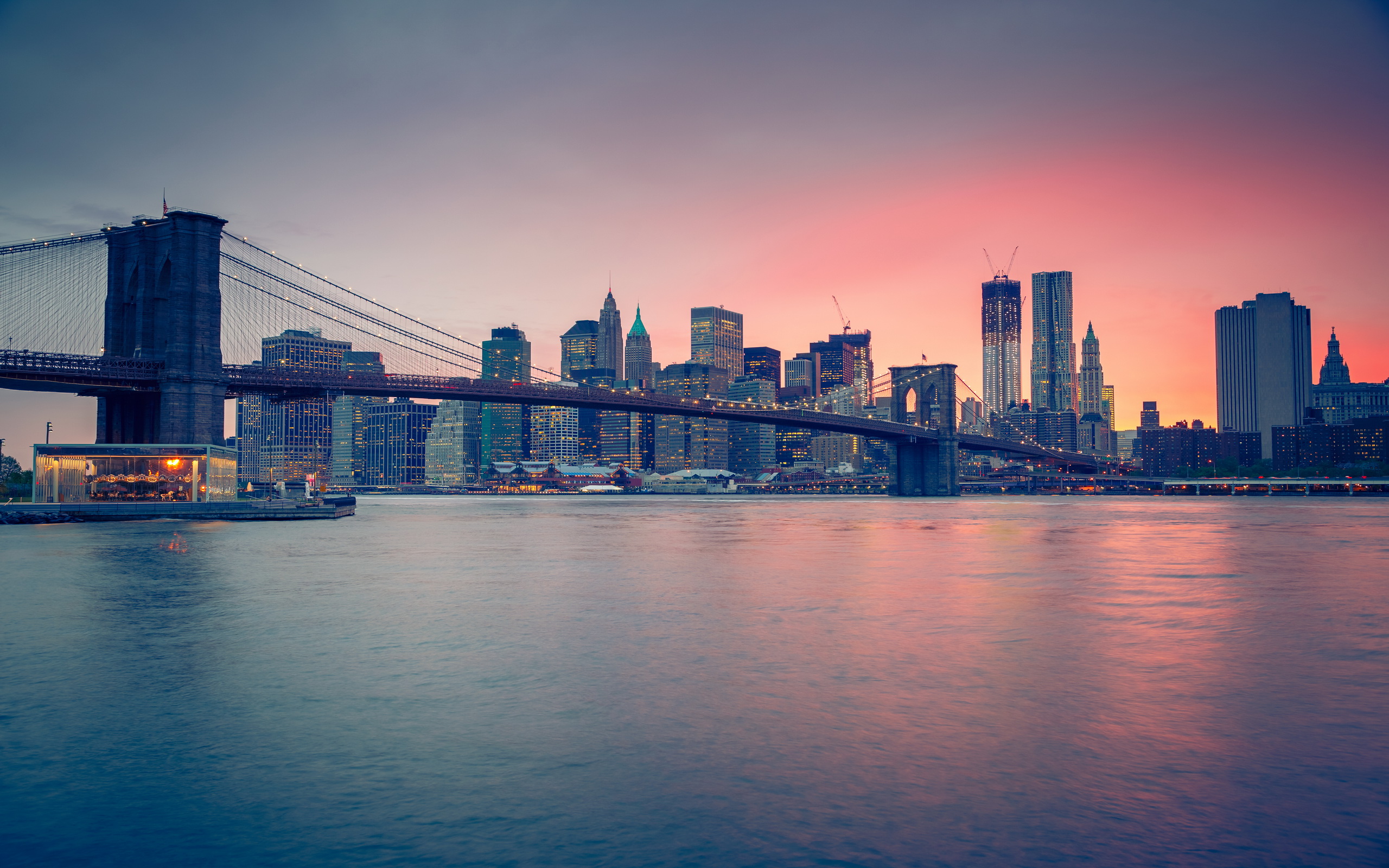 Завантажити шпалери безкоштовно Мости, Бруклінський Міст, Створено Людиною картинка на робочий стіл ПК
