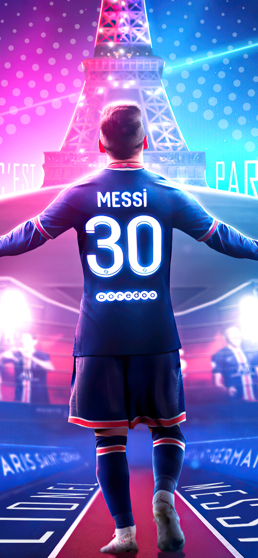 Download mobile wallpaper Sports, Soccer, Lionel Messi, Paris Saint Germain F C for free.