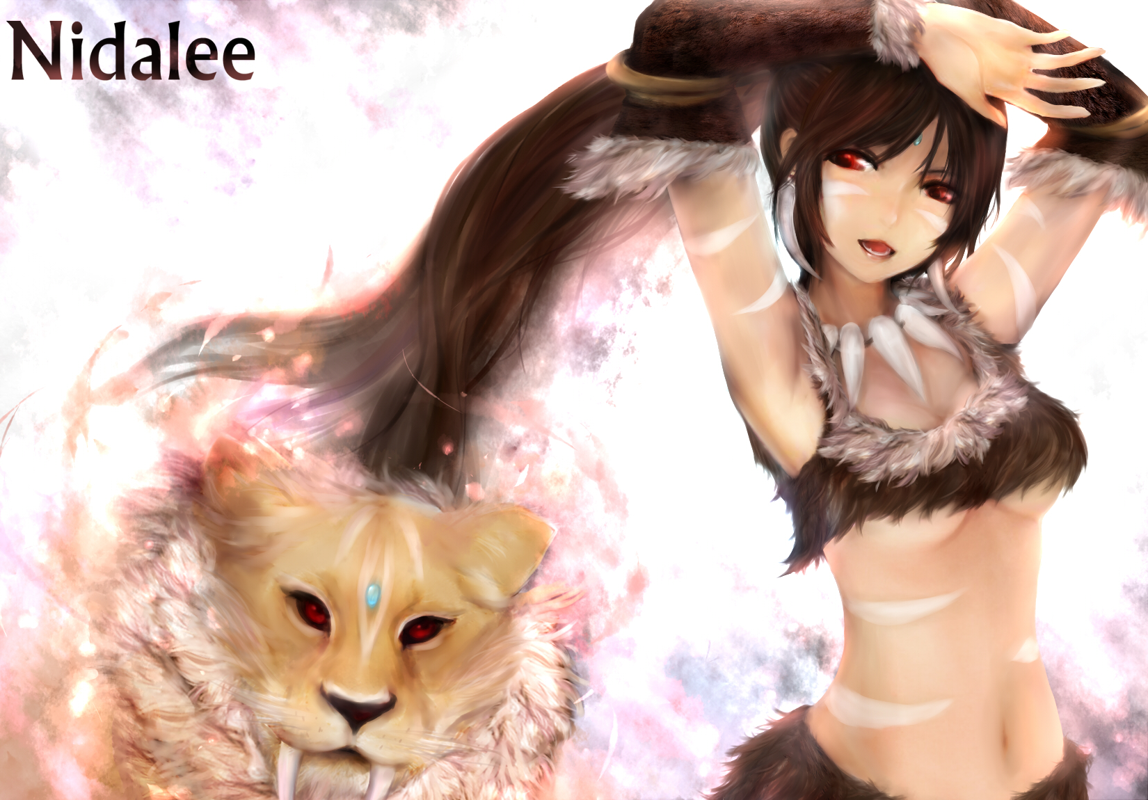 Download mobile wallpaper League Of Legends, Cougar, Video Game, Nidalee (League Of Legends) for free.