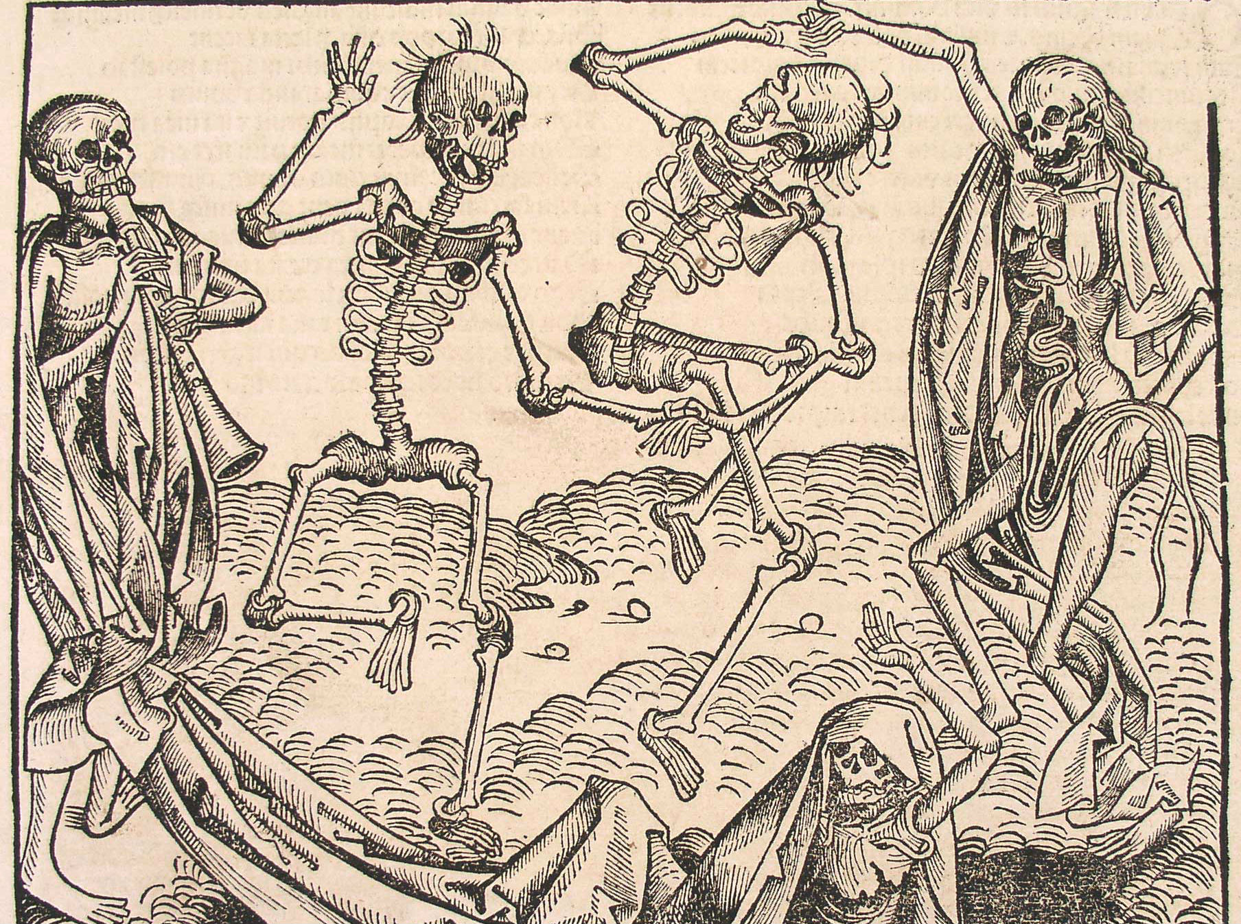 Скачать обои бесплатно Череп, Скелет, Тьма, Оккультизм, Хеллоуин картинка на рабочий стол ПК