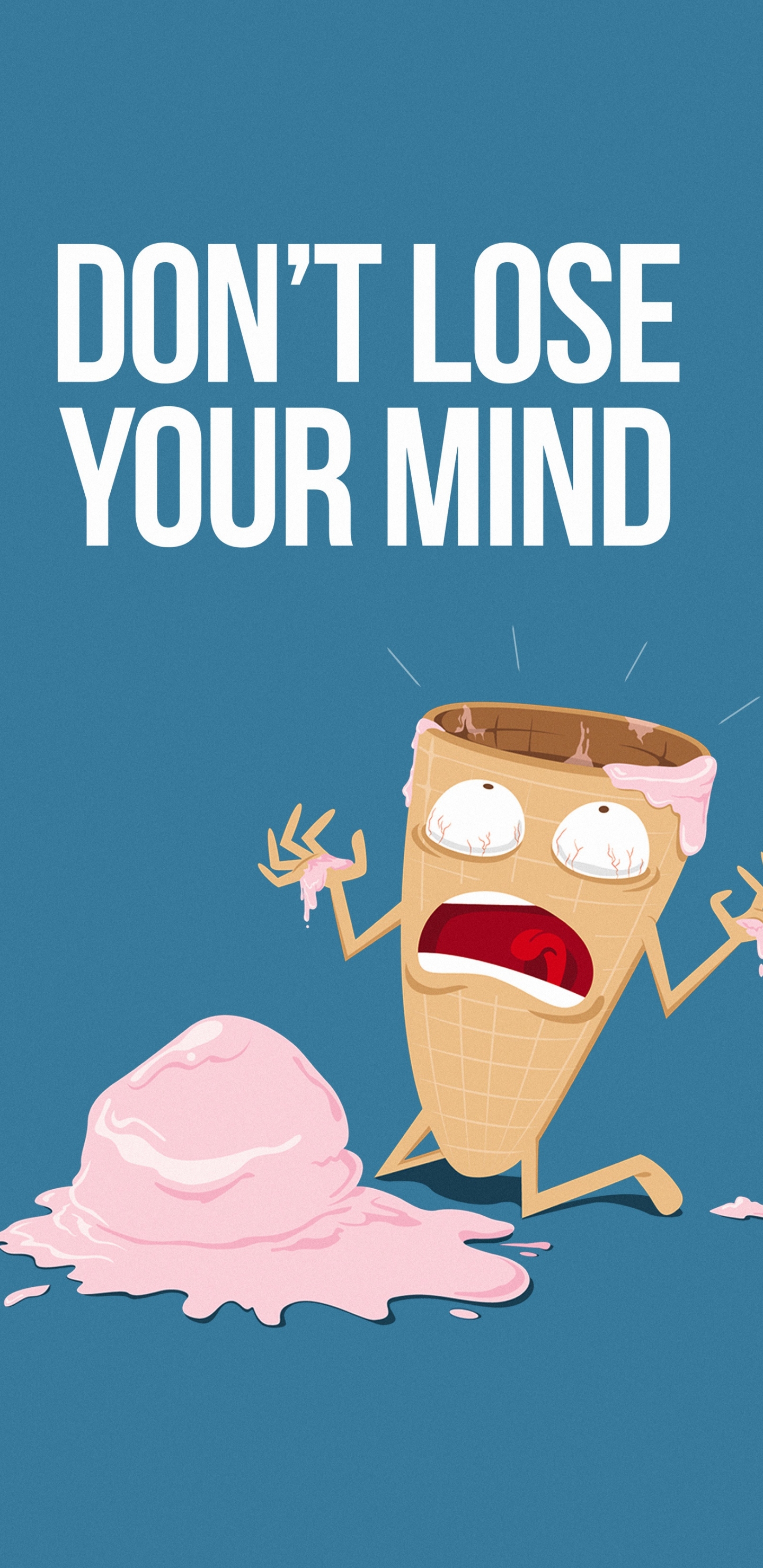 Download mobile wallpaper Ice Cream, Humor, Minimalist for free.