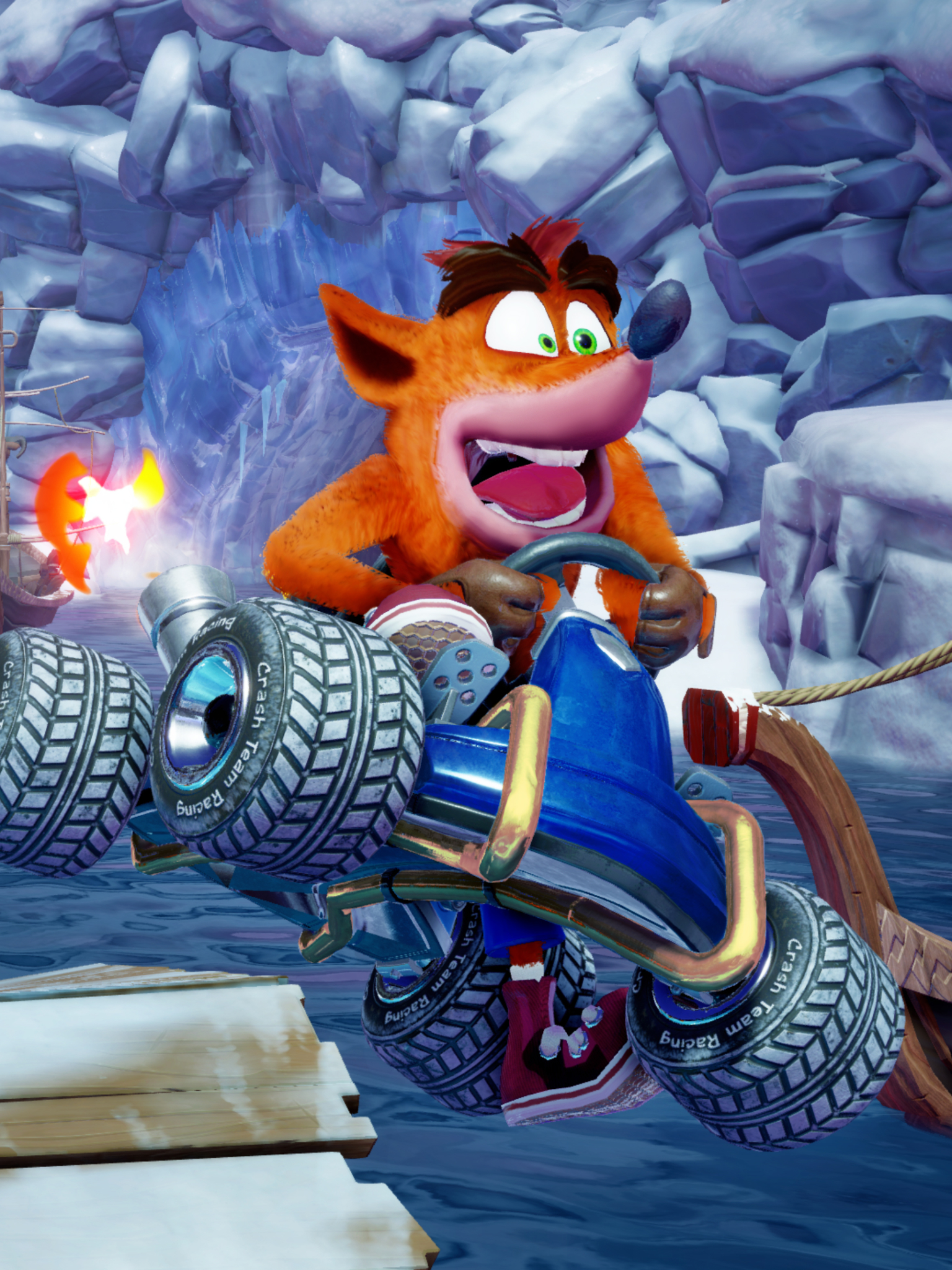 Descarga gratuita de fondo de pantalla para móvil de Videojuego, Crash Team Racing, Bandicoot De Choque.