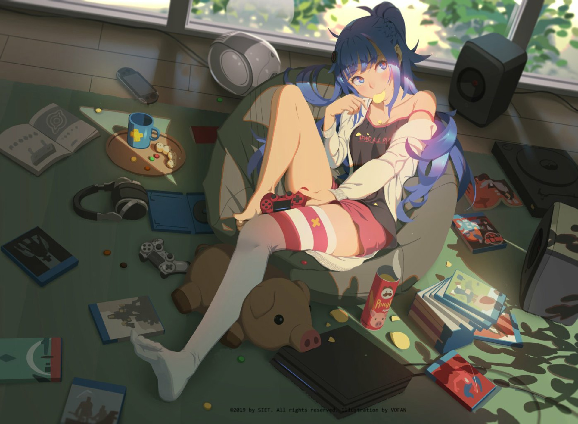 Download mobile wallpaper Anime, Original, Playstation for free.