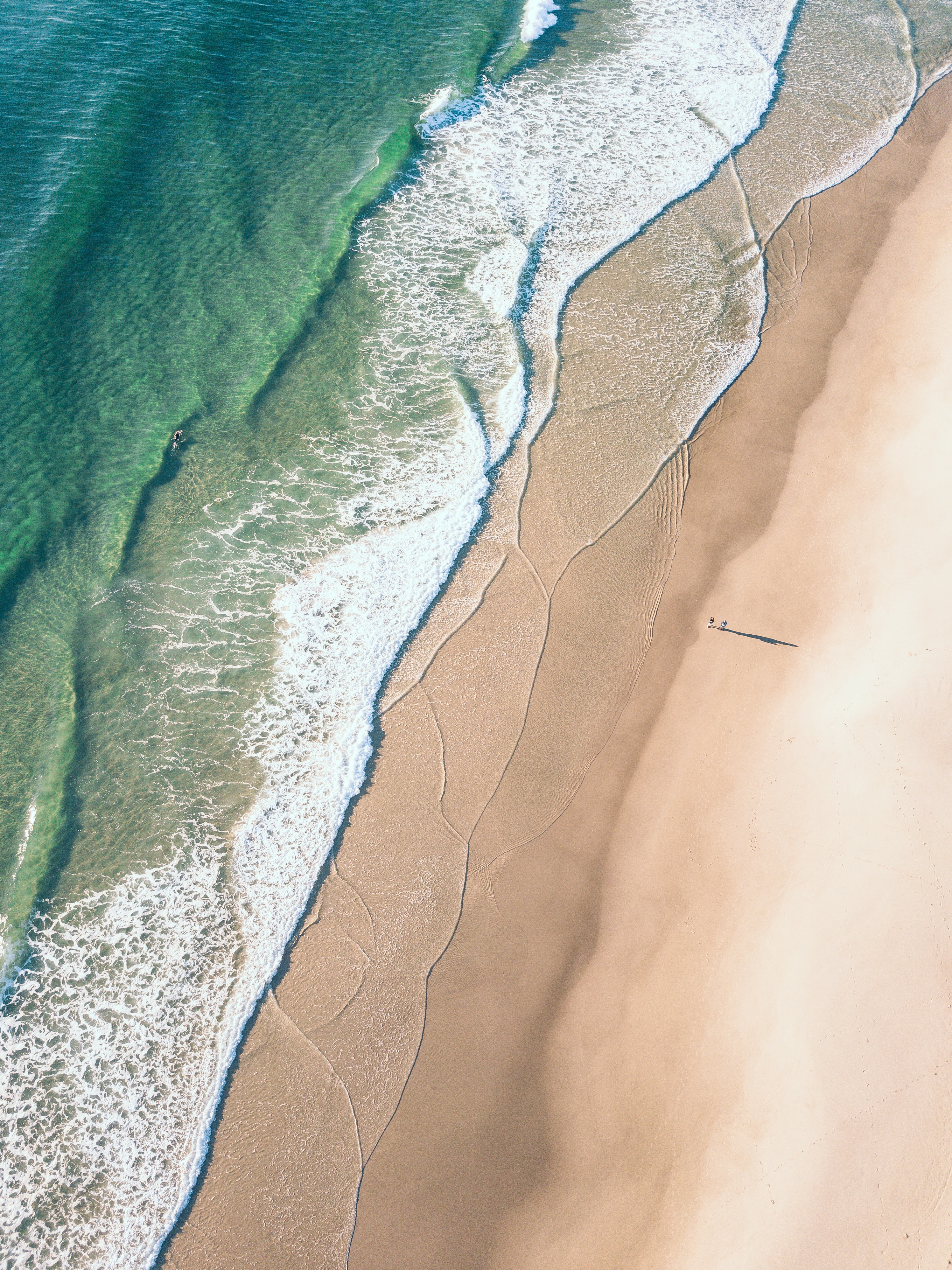 Free download wallpaper Nature, Water, View From Above, Coast, Sand, Beach on your PC desktop