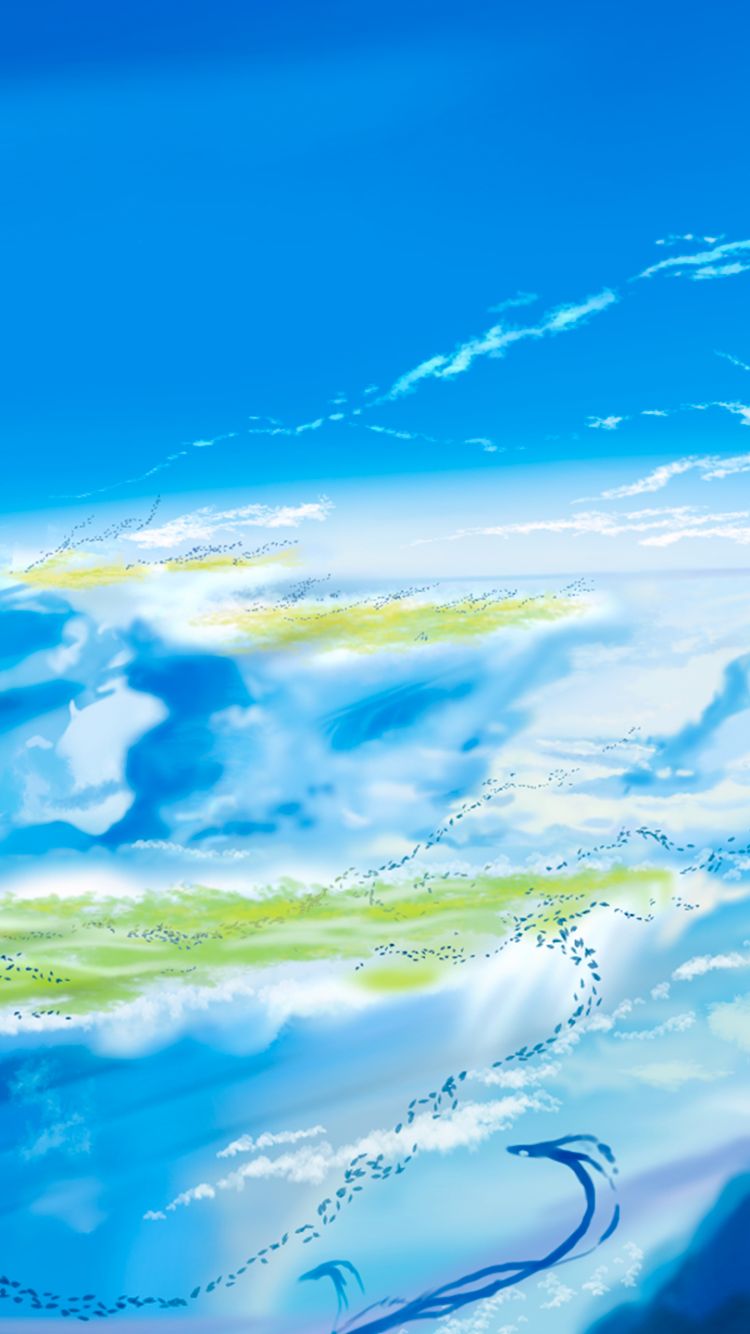 Handy-Wallpaper Landschaft, Animes, Weathering With You Das Mädchen Das Die Sonne Berührte kostenlos herunterladen.