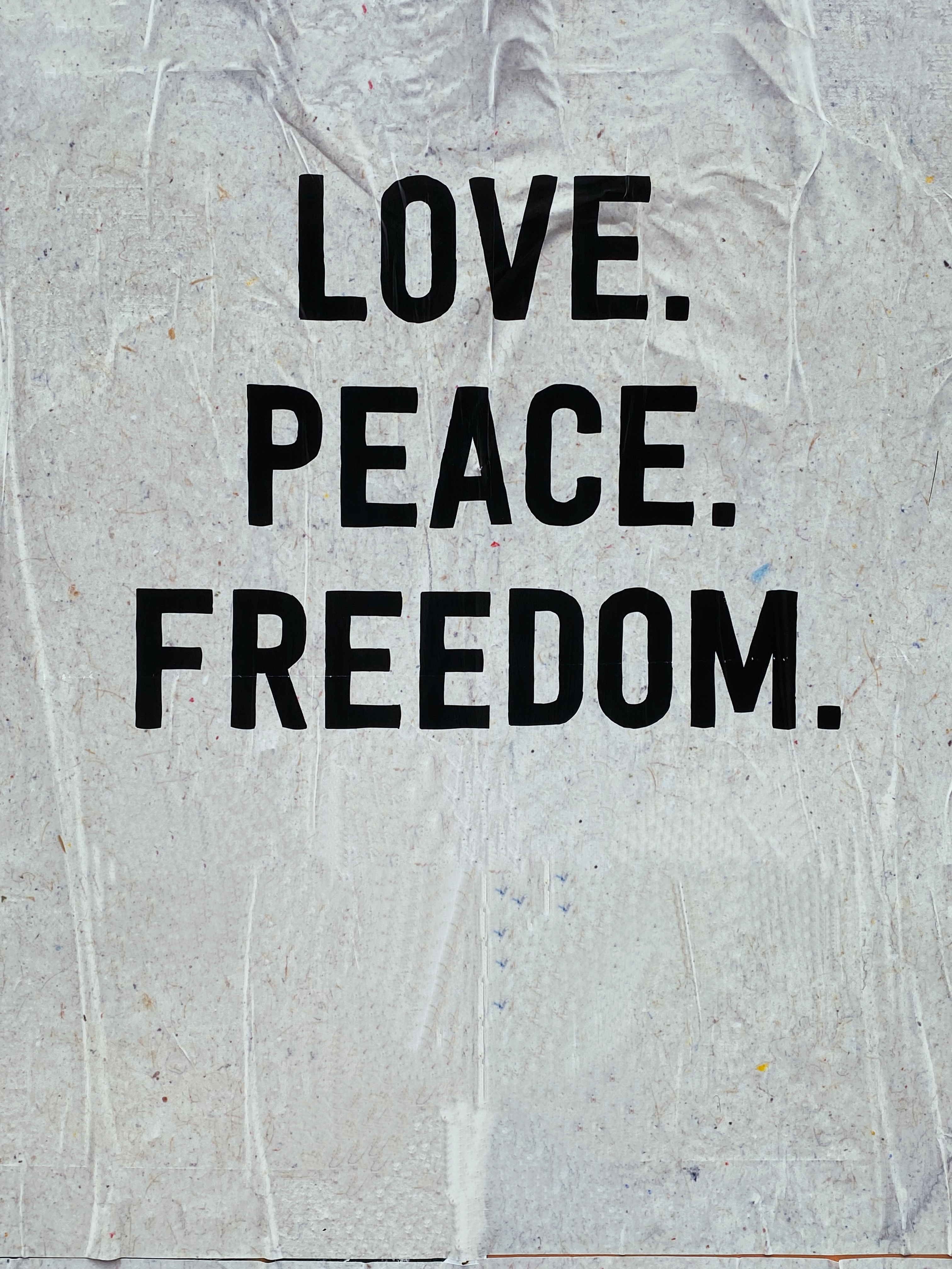 peace, freedom, words, love, inscription, world