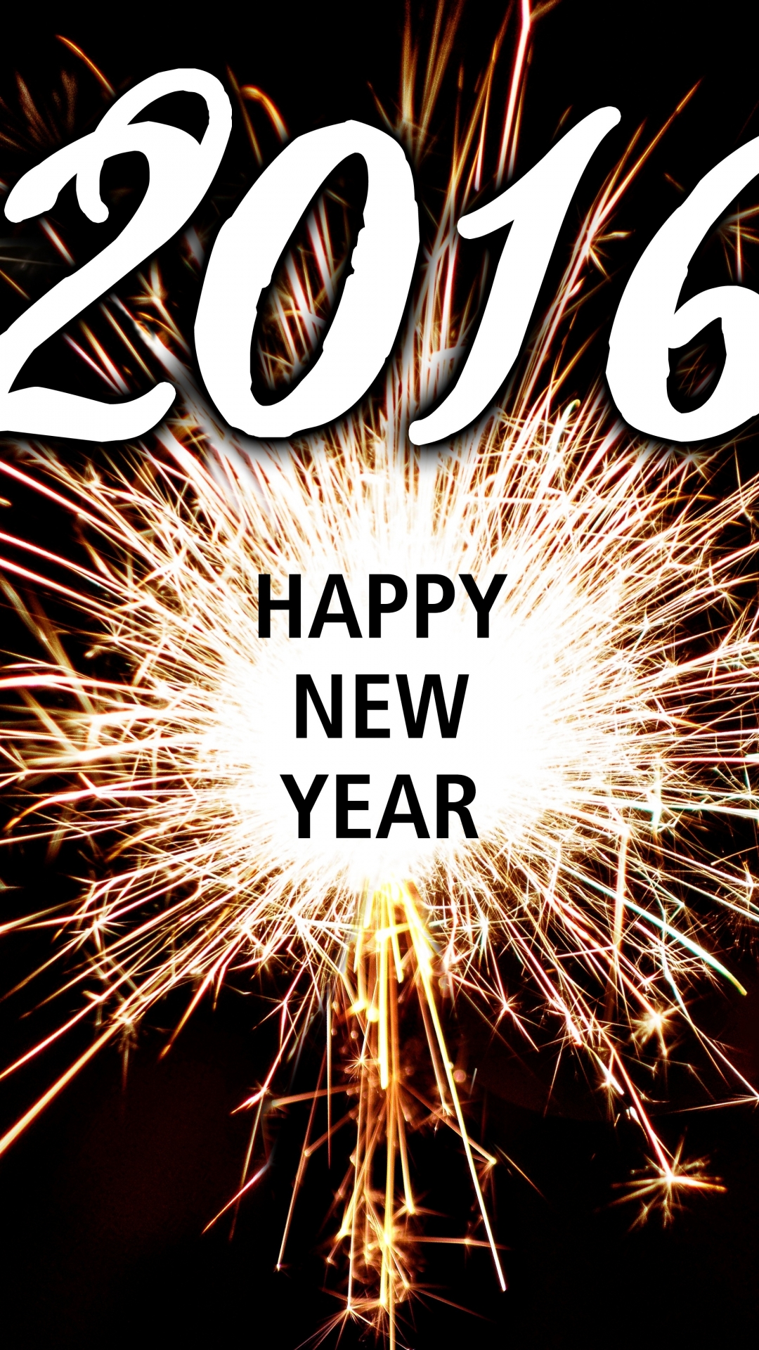 Handy-Wallpaper Feiertage, Neujahr, Feuerwerk, Neujahr 2016 kostenlos herunterladen.