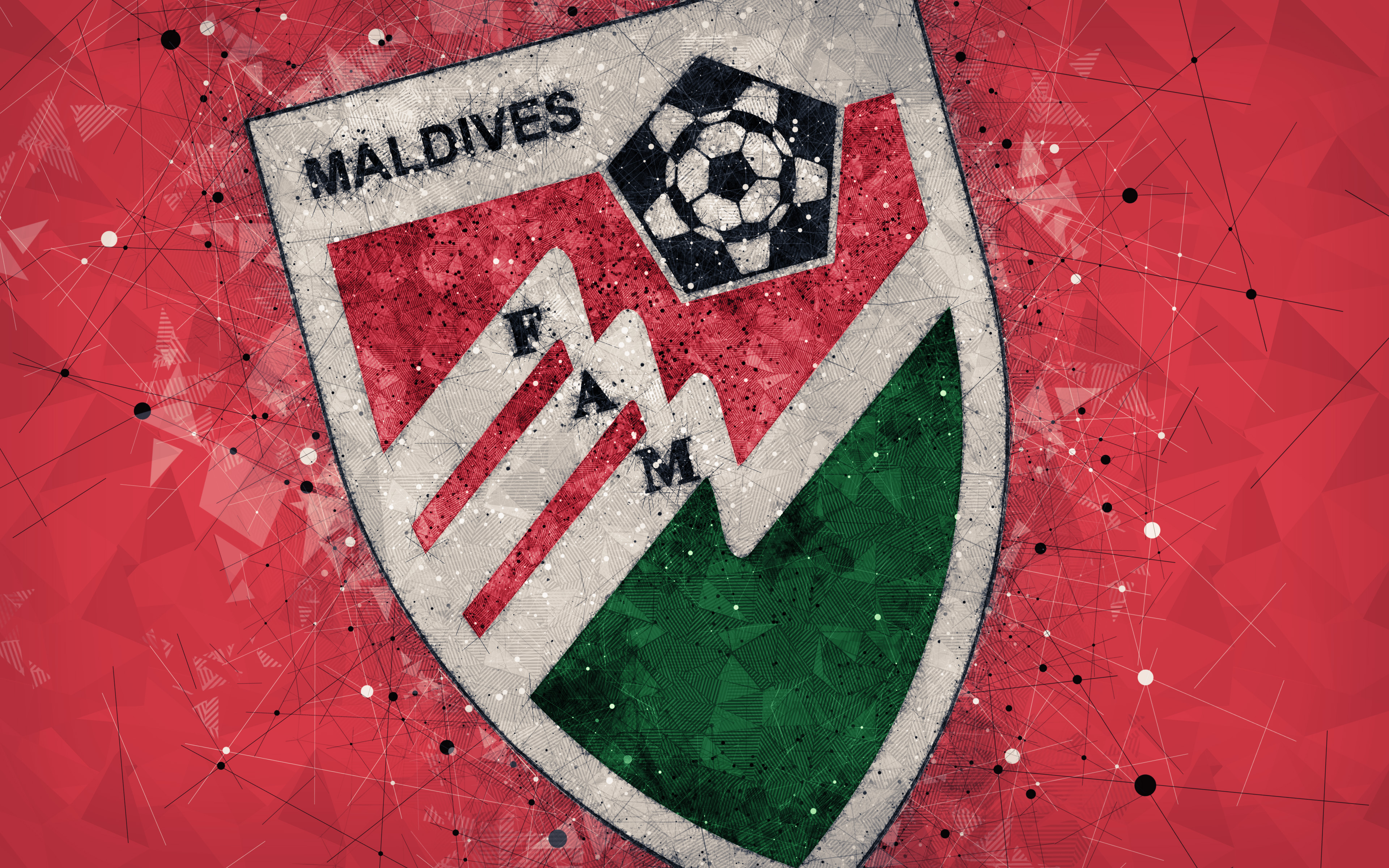 Скачать обои Национальная Футбольная Команда Мальдивских Островов на телефон бесплатно