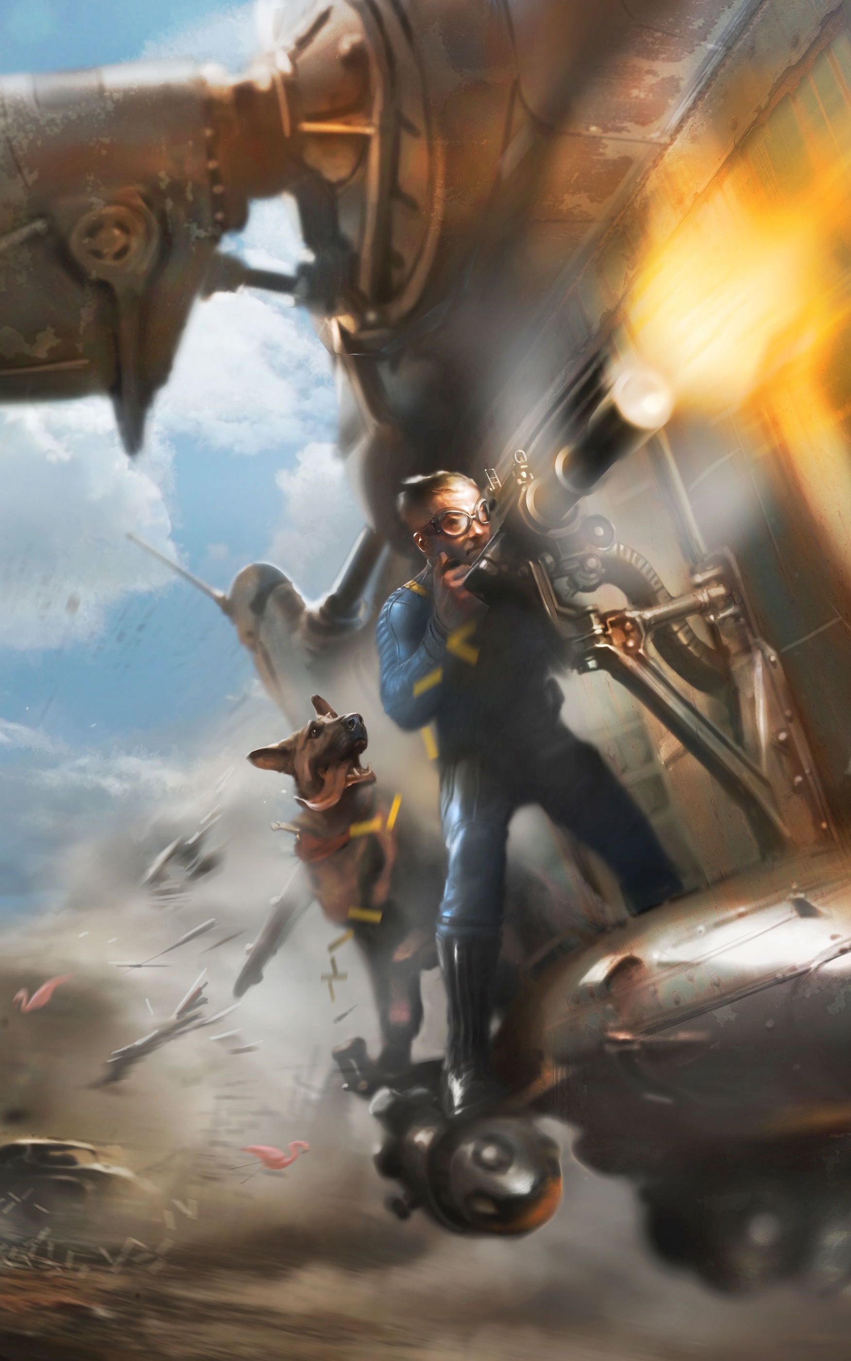 Handy-Wallpaper Computerspiele, Ausfallen, Konzeptkunst, Fallout 4 kostenlos herunterladen.
